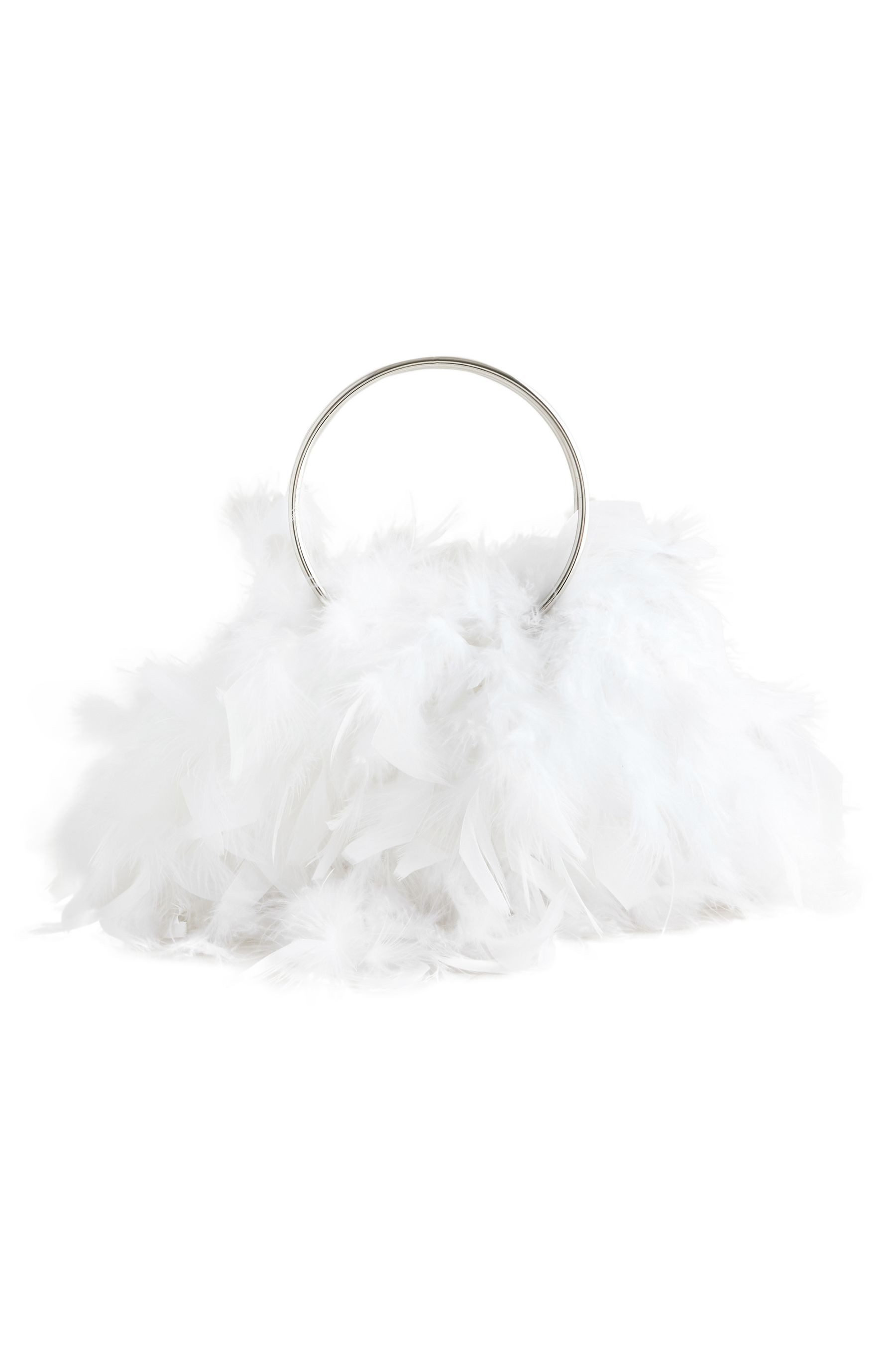 Handtasche Federtasche mit Ring-Griff