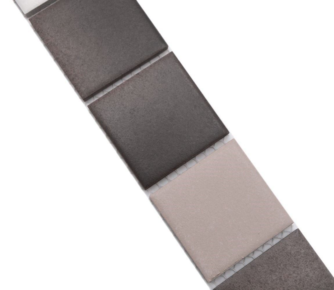 Mosani Fliesen-Bordüre Mosaik Borde Bordüre beige braun Keramik