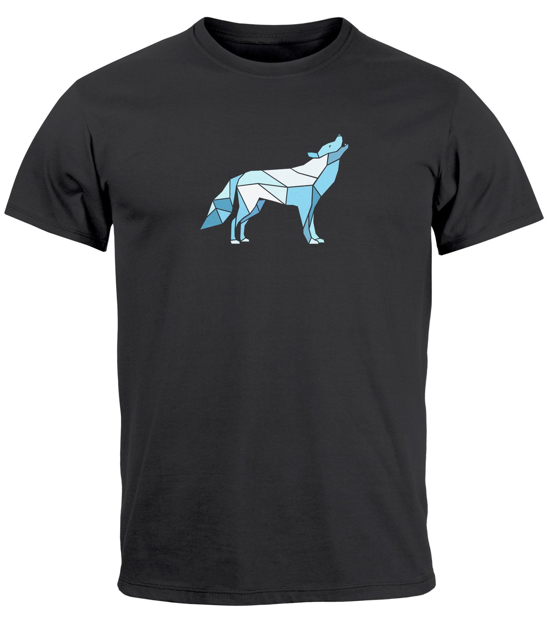 Neverless Print-Shirt Herren T-Shirt Bedruckt Polygon günstig online kaufen