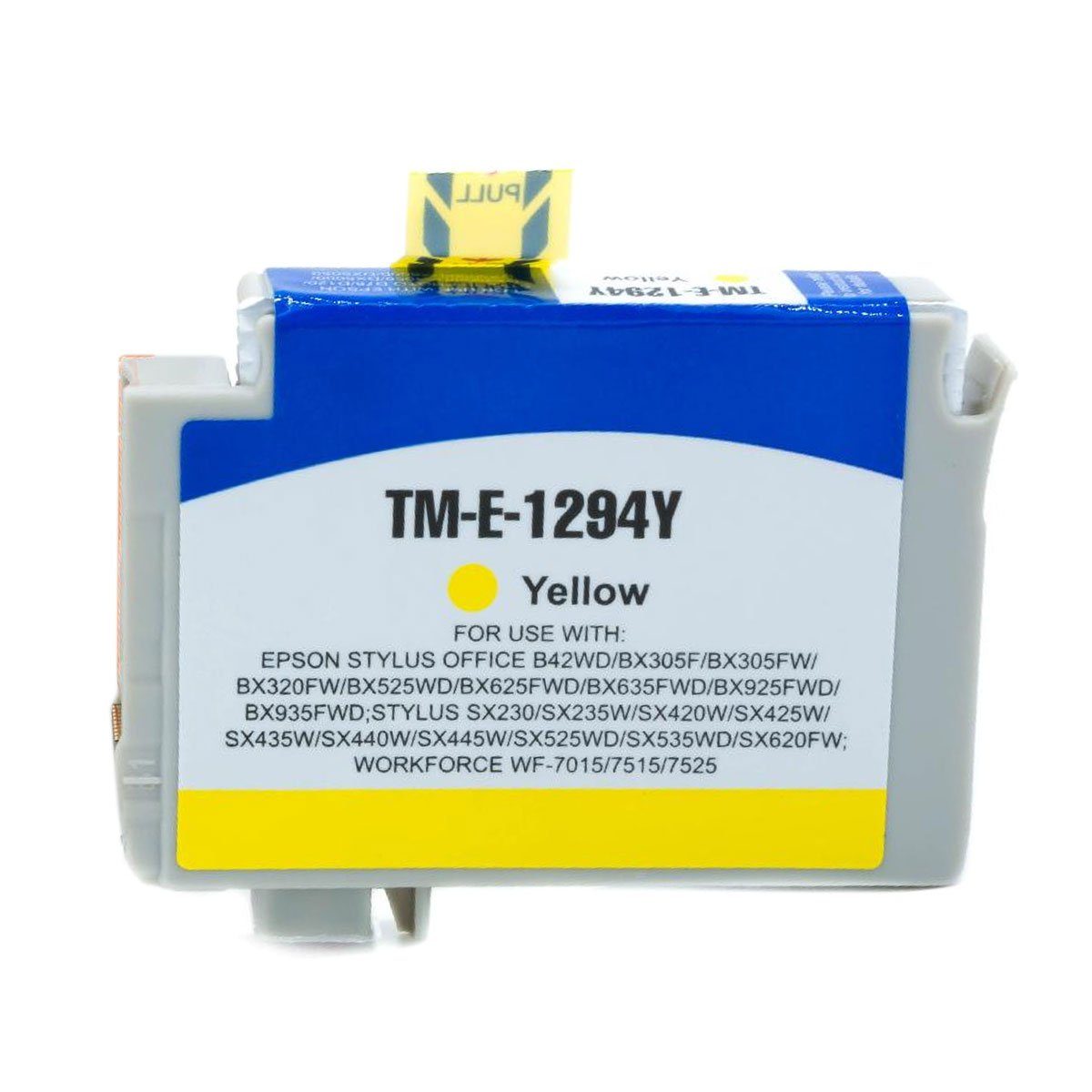 Tintenpatrone D&C Epson C13T12944010 T129, Gelb Kompatibel T1294, Apfel,