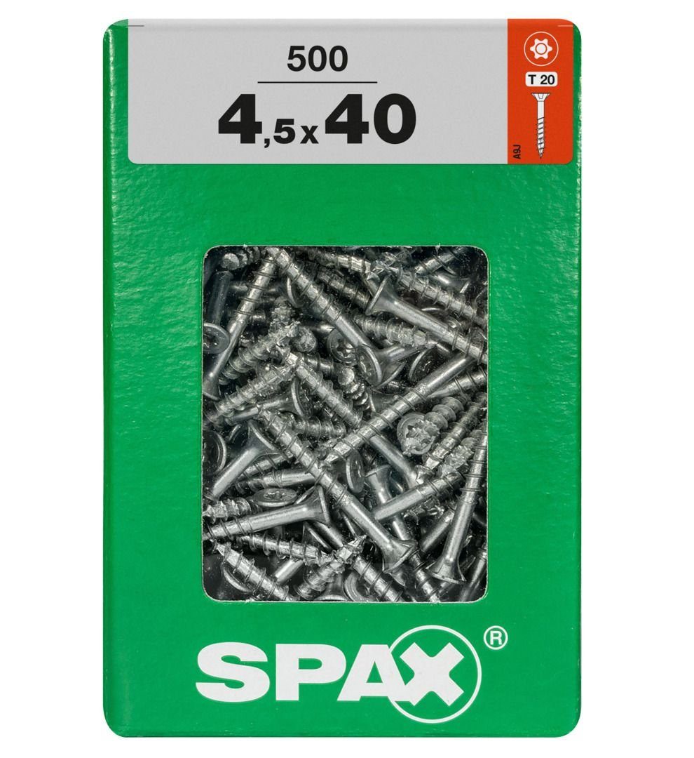 4.5 500 Universalschrauben - 20 40 TX mm x Holzbauschraube Spax SPAX