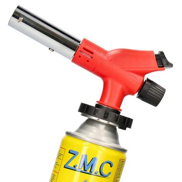 Z.M.C.GMBH Flambierbrenner Gasbrenner Bunsenbrenner Lötlampe Lötbrenner Gasanzünder + Gaskartusch, Gasanzünder