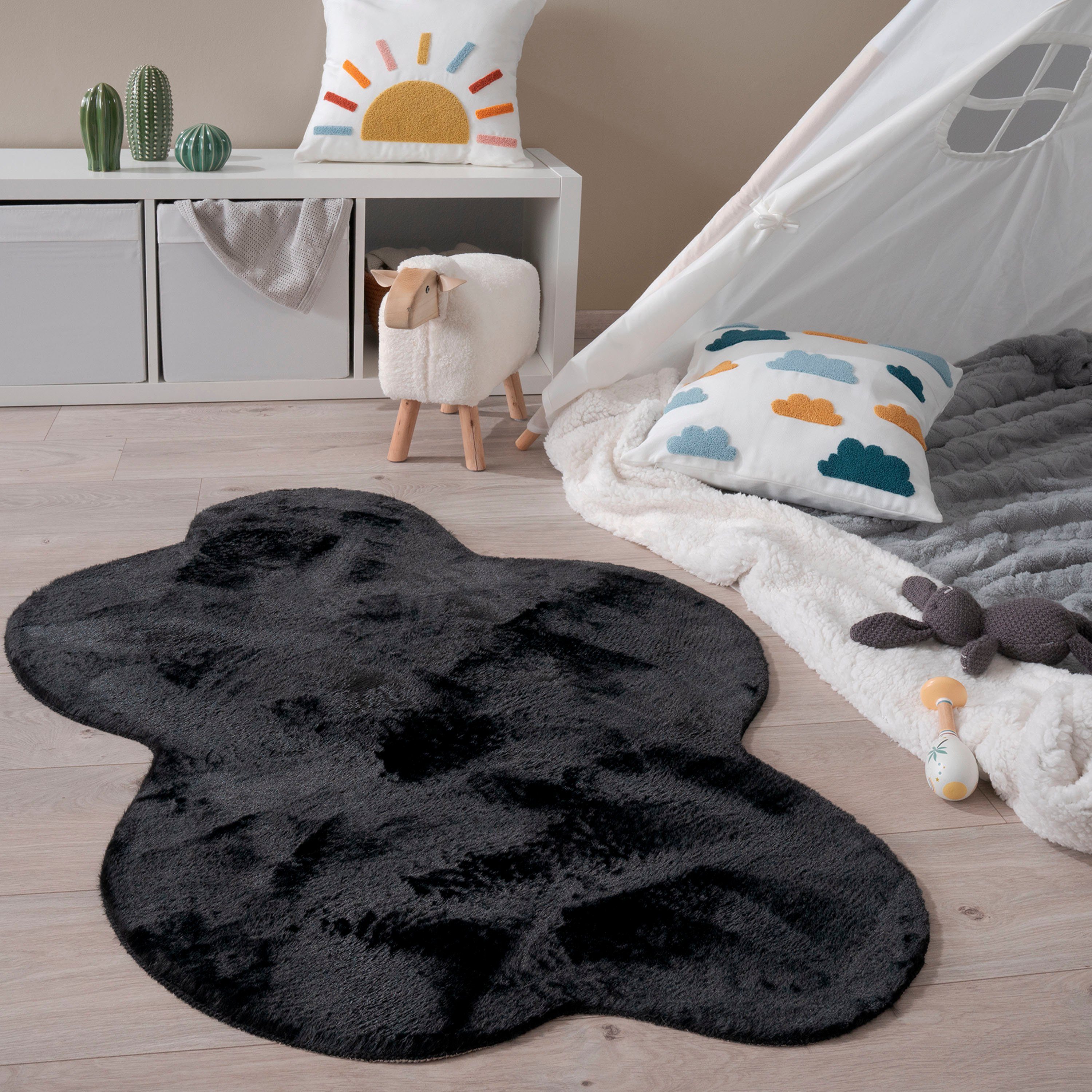 Paco Home Teppich Pelt 640 Wolke, günstig online kaufen