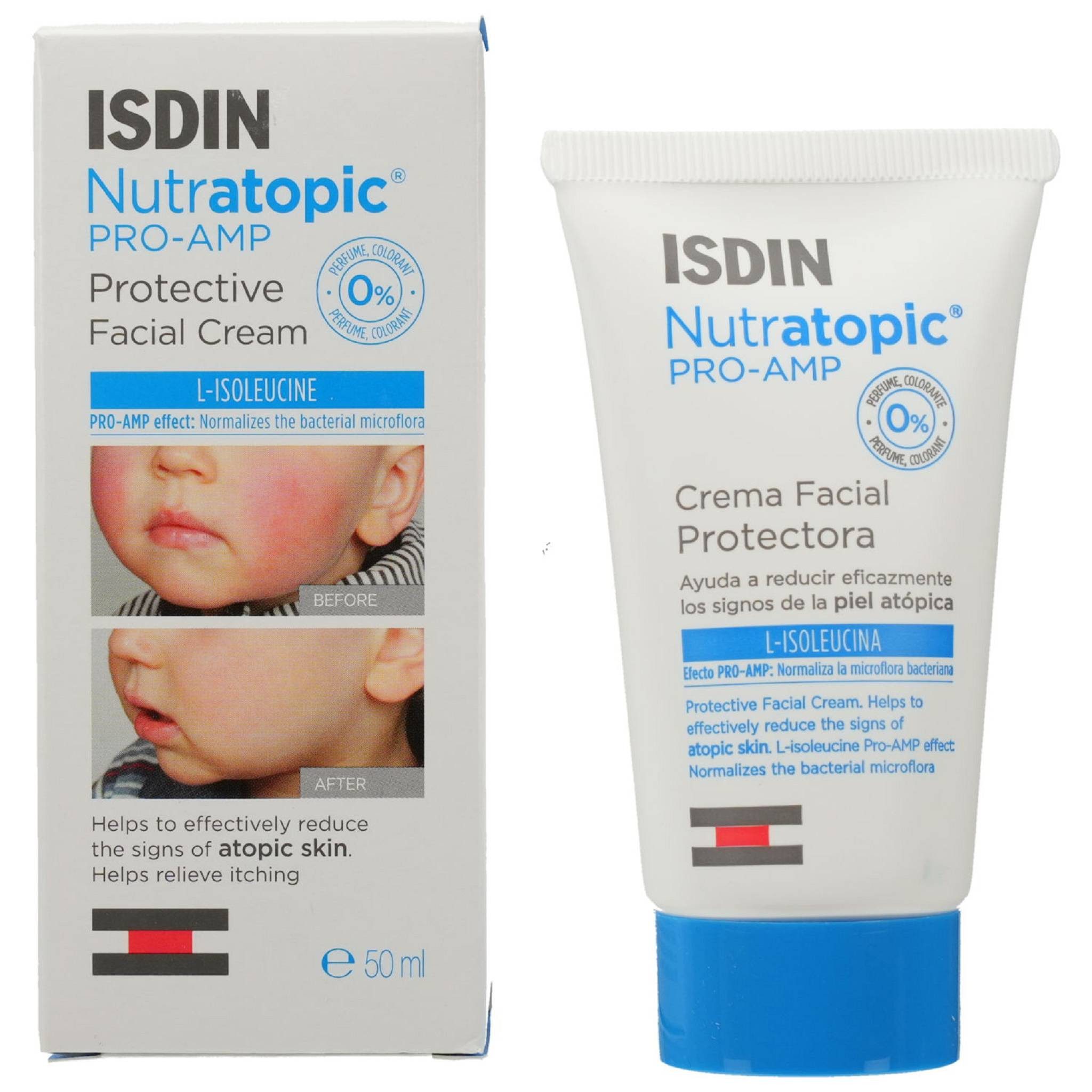 Isdin Gesichtslotion Nutratopic Pro-AMP facecream 50 ml
