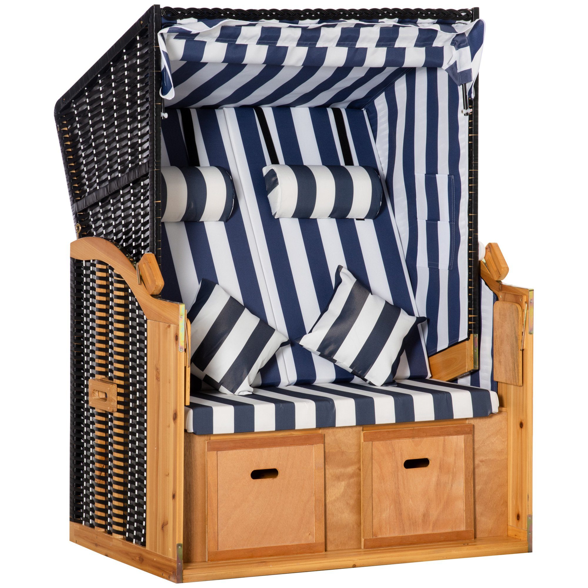Outsunny Strandkorb Strandkorb, BxTxH: 118x79x160 cm, günstig online kaufen