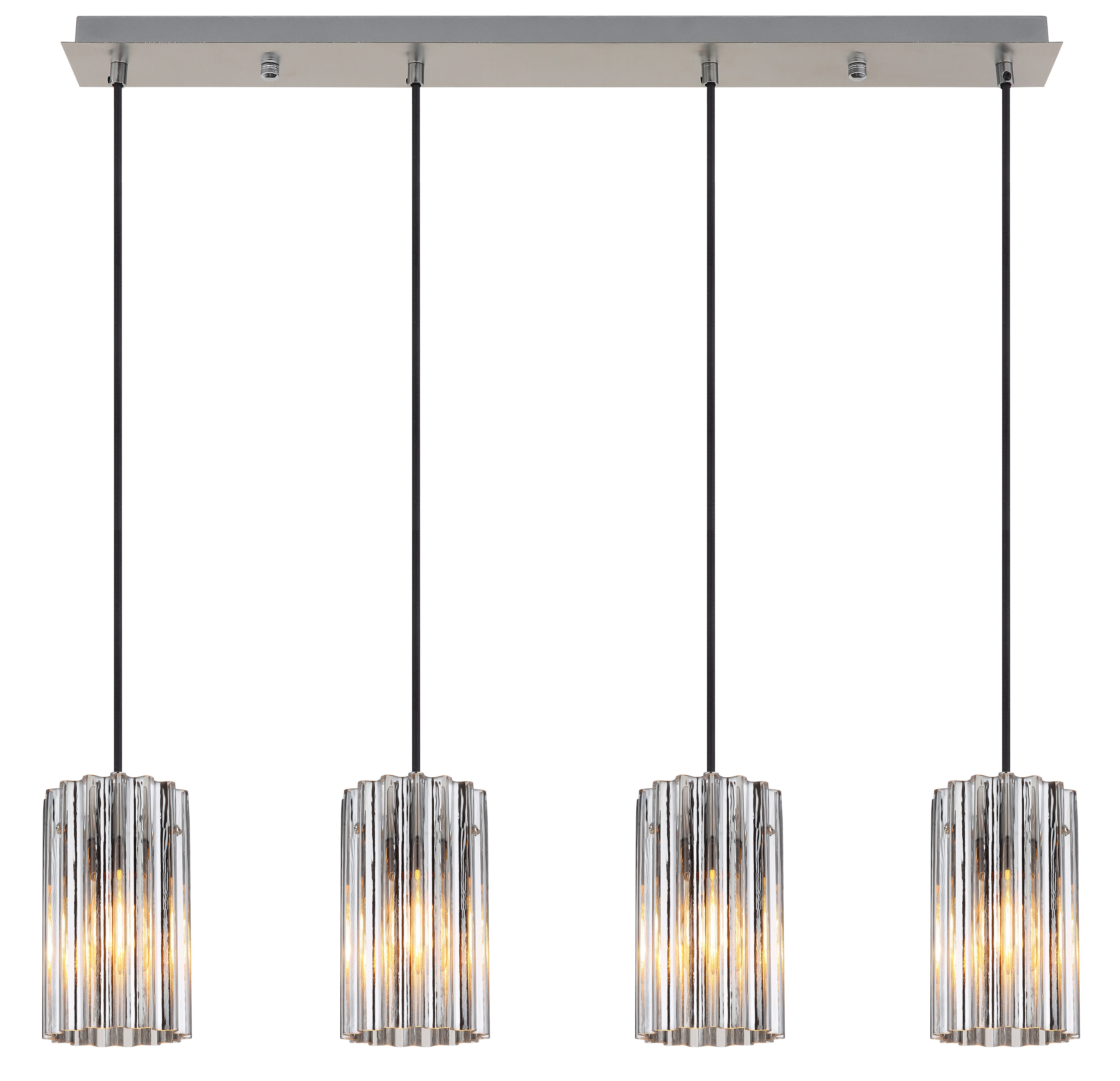 GLOBO LIGHTING Hängeleuchte CAYDEN, ohne Leuchtmittel, Hängeleuchte für Esszimmer & Küche Nickel matt