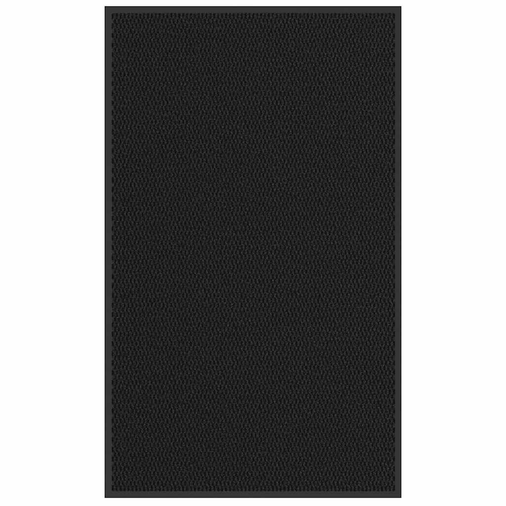 vidaXL Fußmatte Fußmatte Schwarz 90x150 cm, Rechteckig günstig online kaufen