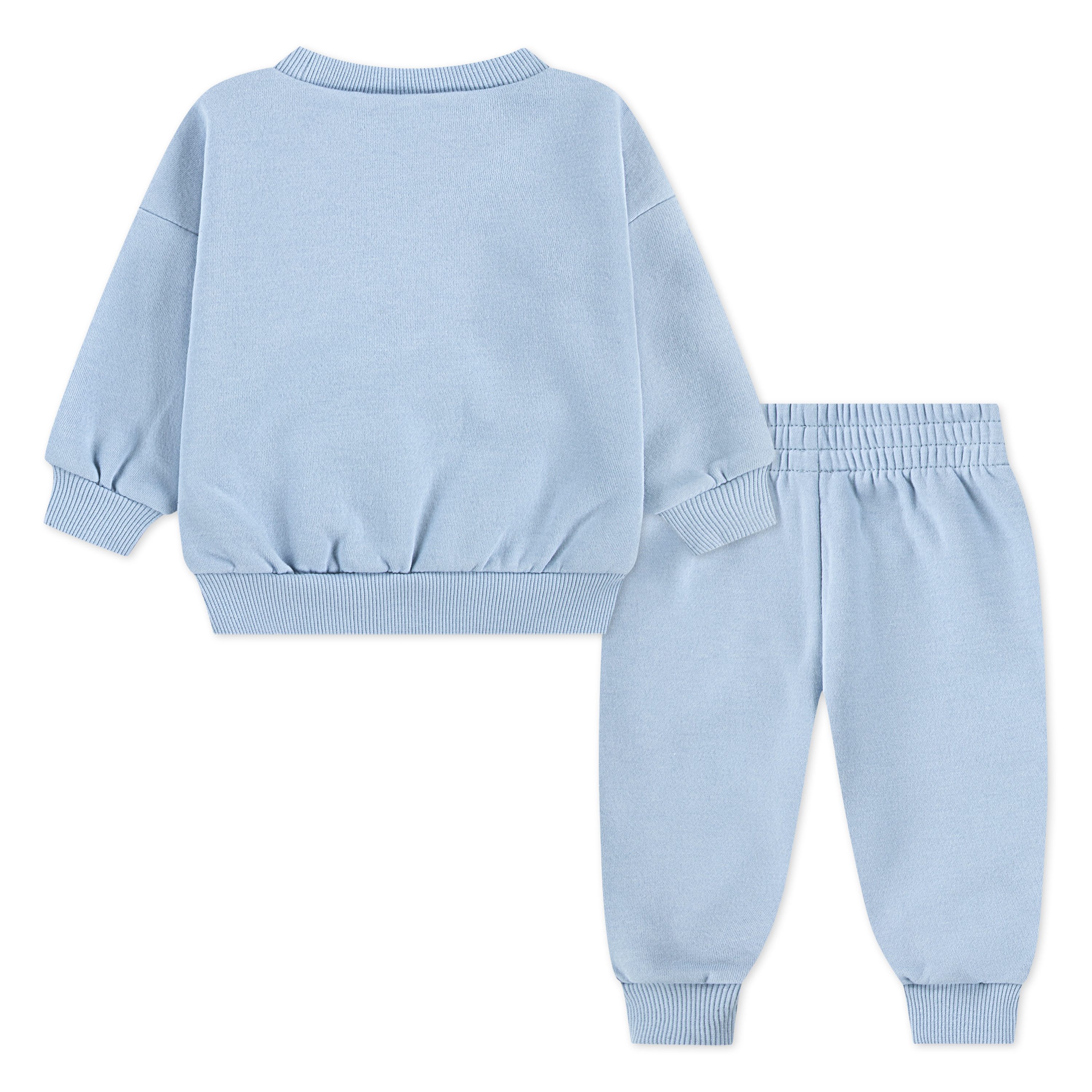 Nike Sportswear Jogginganzug ESSENTIAL FLEECE CREW SET (Set, 2-tlg), für Babys und Kleinkinder, mit elastischem Bund, lockerer Schnitt
