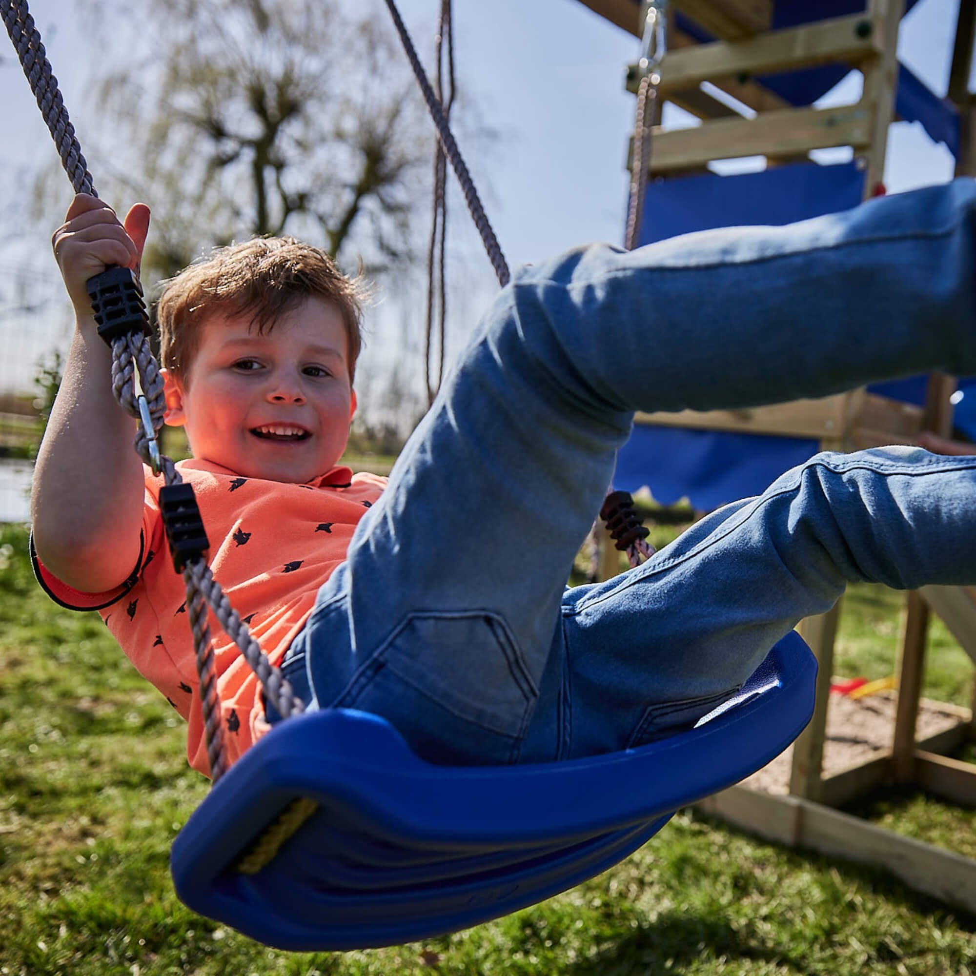Wickey Schaukelhaken Safety Type D+ geprüft nach EN 71-1 und EN 71-8, (Inkl. Drehwirbel, Sicherungsmutter, Unterlegscheibe & Distanzplatte, Professioneller Aufhänger für Kinderschaukeln), Wartungsfrei & verschleißarm für langjährigen Einsatz