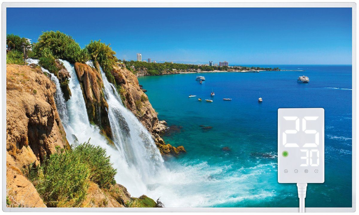 Heidenfeld Infrarotheizung HF-HP105 Wasserfall 1 Elektroheizung mit Thermos günstig online kaufen