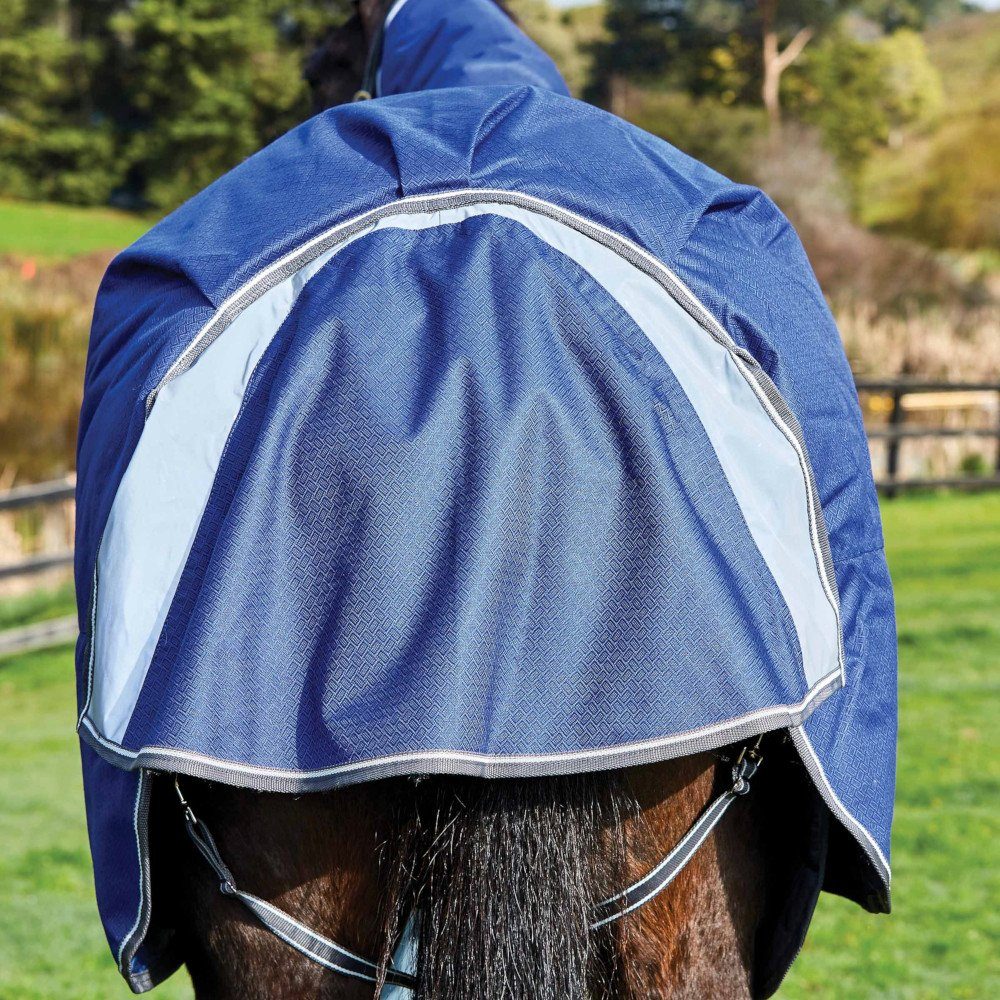 WeatherBeeta Pferde-Regendecke Weatherbeeta Comfitec Premier Free II Standard Lite 0g - dark blue/grey/white