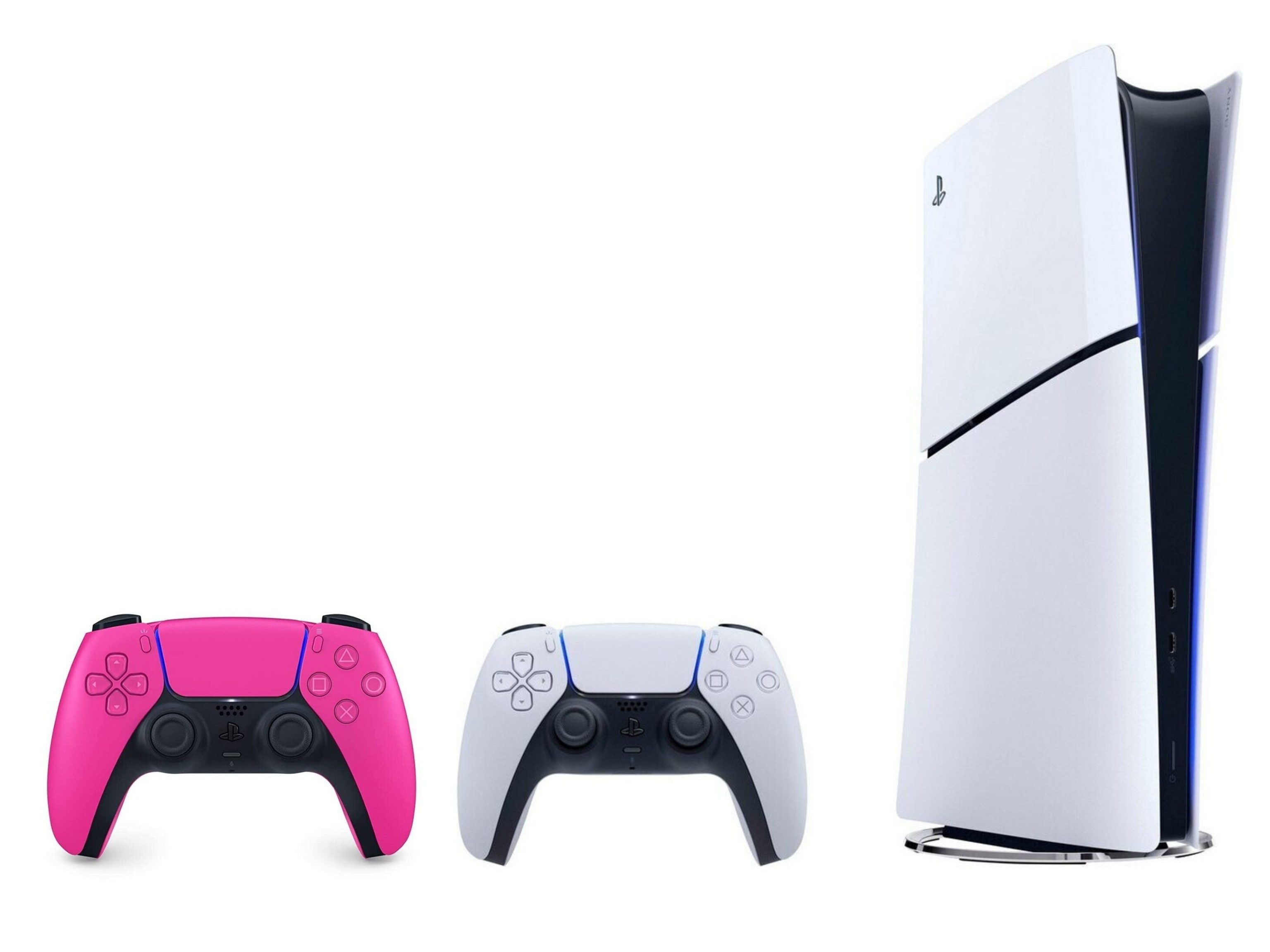 Playstation PlayStation PS5 Digital Slim + DualSense Controller Nova Pink Bundle (Set, 2 St., inkl. 2. DualSense Controller)