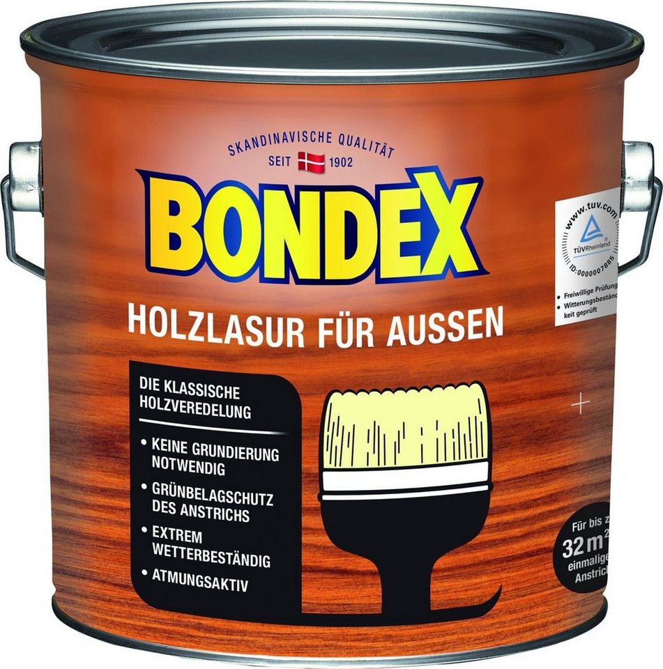 Thumbnail - Bondex Lasur Bondex Holzlasur für Außen 2,5 L mahagoni
