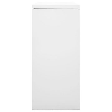 vidaXL Aktenschrank Schiebetürenschrank Grau 90x40x90 cm Stahl (1-St)