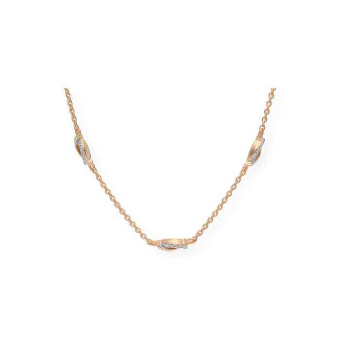 JuwelmaLux Goldkette Halskette gold Damen (1-tlg) 585er Roségold 14 Karat inkl. Schmuckschachtel