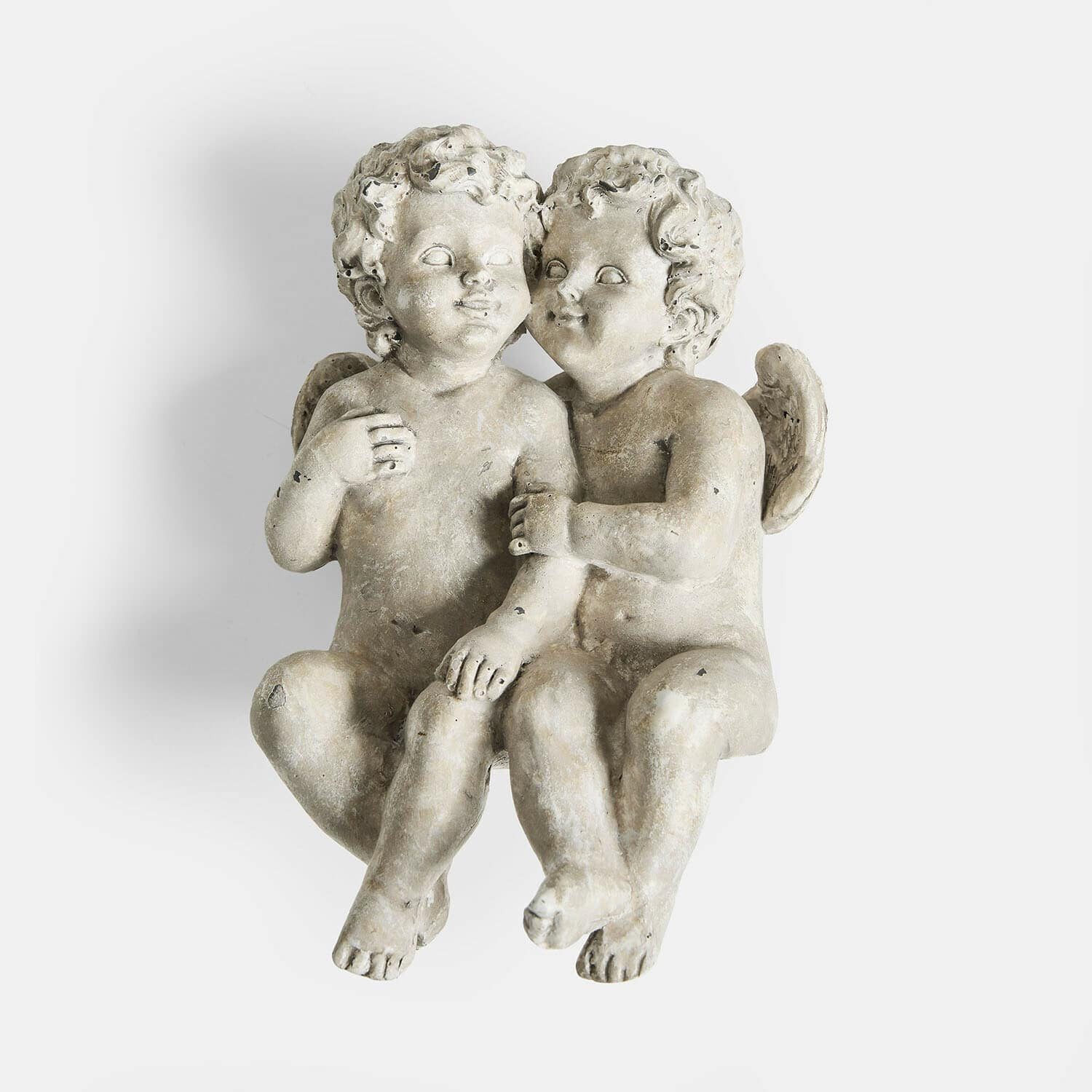 Mirabeau Dekofigur Deko-Engel Viladerna antikgrau, Engel, Kantenhocker, Feine Details aus Polyresin