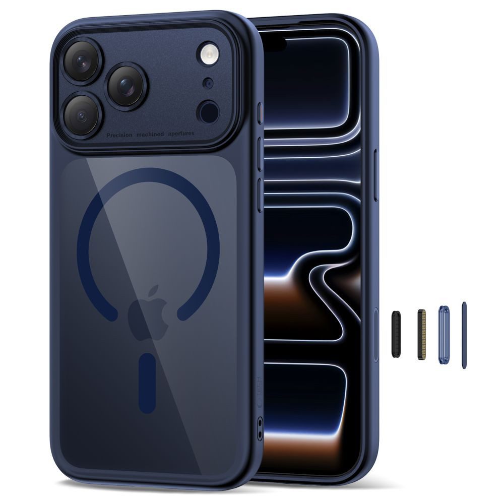 TECH PROTECT Handyhülle Schutzhülle Magnethülle Smartphonehülle 6,9 Zoll, MagSafe, transparent, Kameraschutz, Tastenschutz