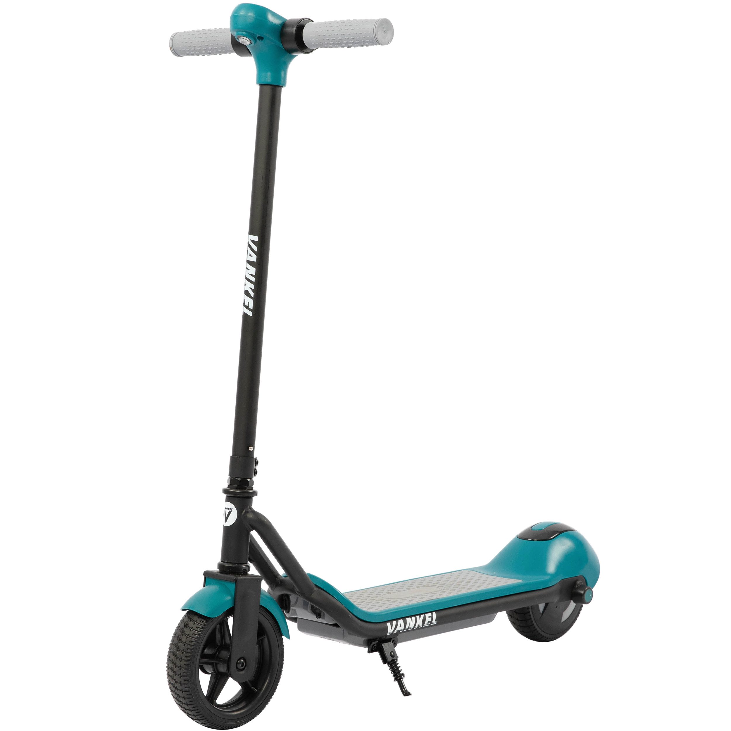 OOTD Elektro-Kinderroller 6,5'' Cityroller, E-Scooter für Kinder 6-12 Jahren, 9km, 3 Gänge, LED Display, Frontlicht, Bunte Leuchten, Bluetooth