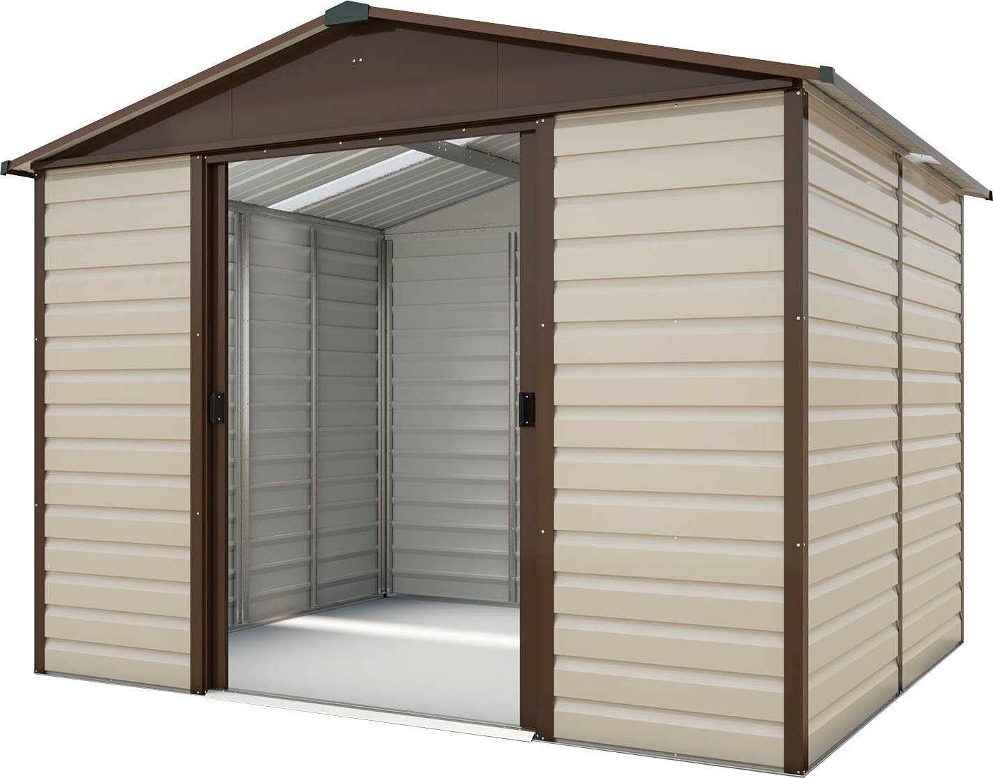 YARDMASTER Gerätehaus Brandenburg 108, BxT: 303x237 cm, Metall