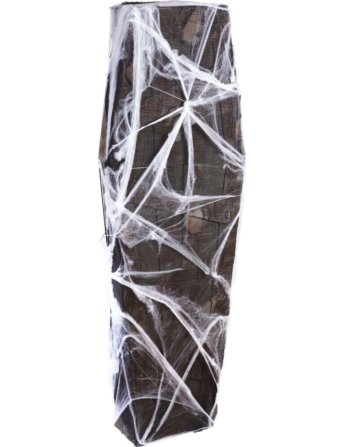 Widmann S.r.l. Kostüm Sarg mit Spinnennetz Halloween-Deko schwarz-grau 54x160cm