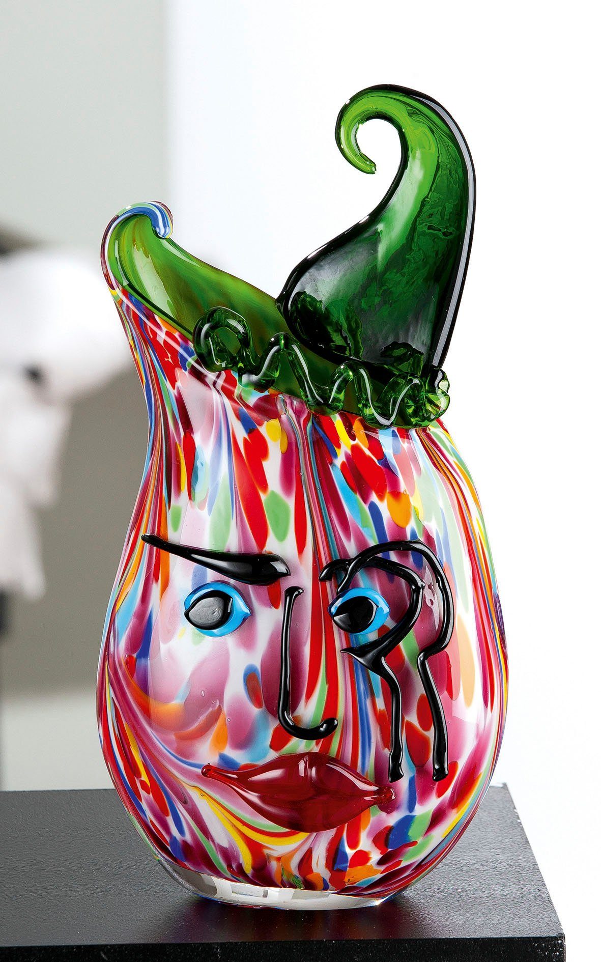 Casablanca by Gilde Tischvase Venito, Dekovase (1 St), Vase aus durchgefärbtem Glas, Höhe ca. 35 cm