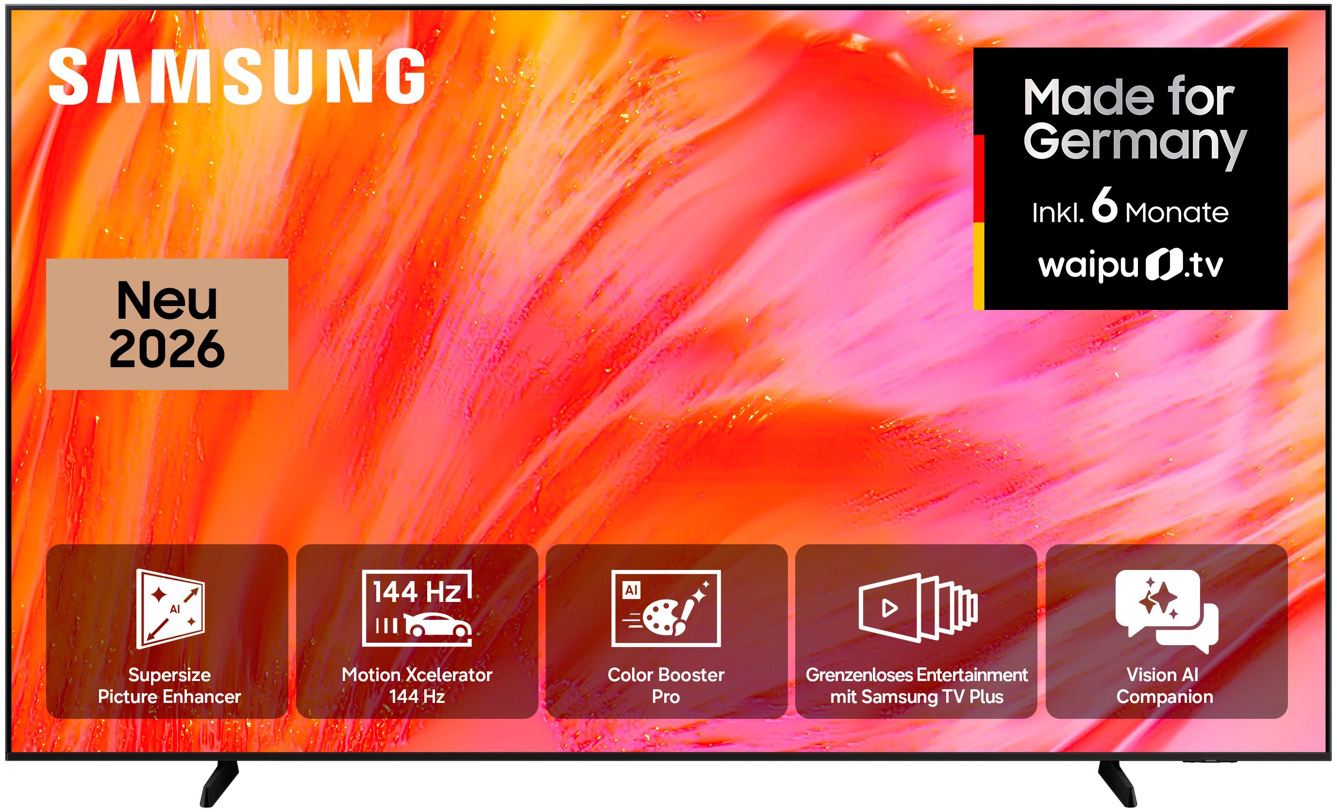 Samsung GU98U9079HU LED-Fernseher (247 cm/98 Zoll, 4K Ultra HD, Smart-TV)