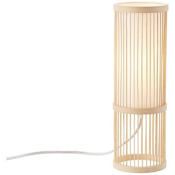 Brilliant Tischleuchte Nori, Lampe Nori Tischleuchte natur/weiß 1x A60, E27, 40W, g.f. Normallamp