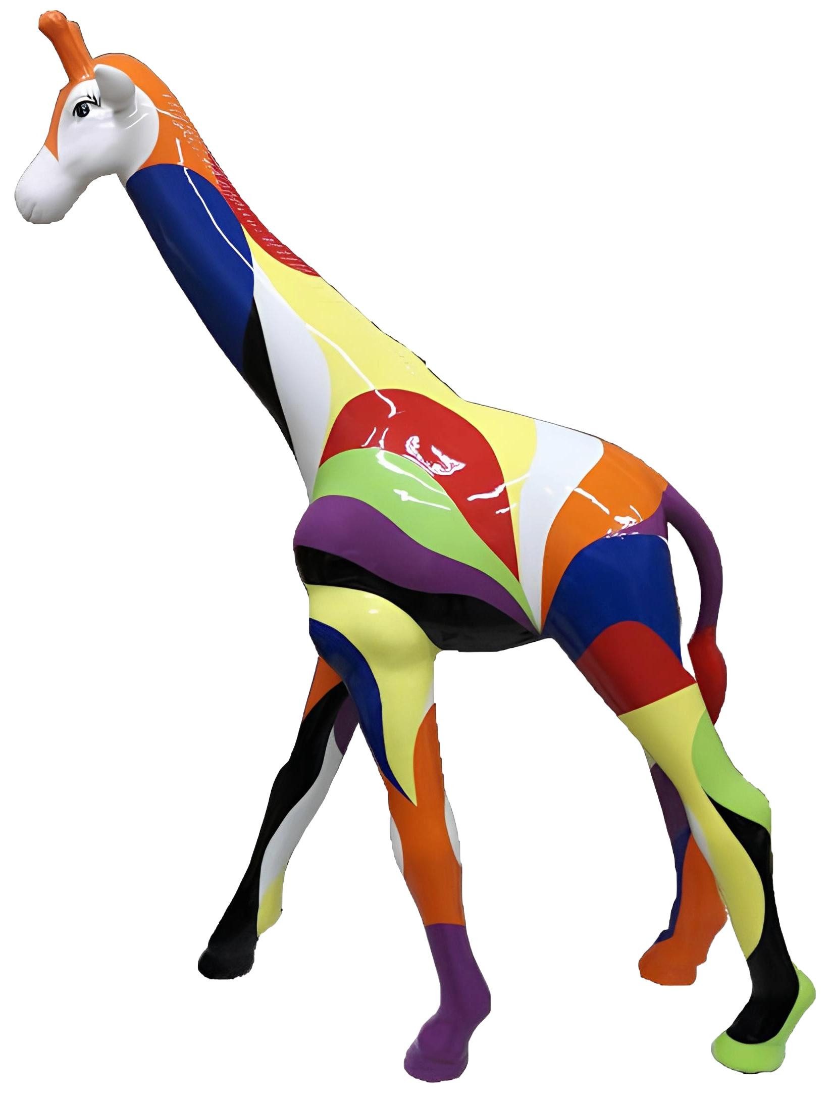 Xlmoebel Dekofigur Bunte handbemalte abstrakte Skulptur für kreative Wohnräume (Skulptur Scd005b-65 cm), Hergestellt in Europa