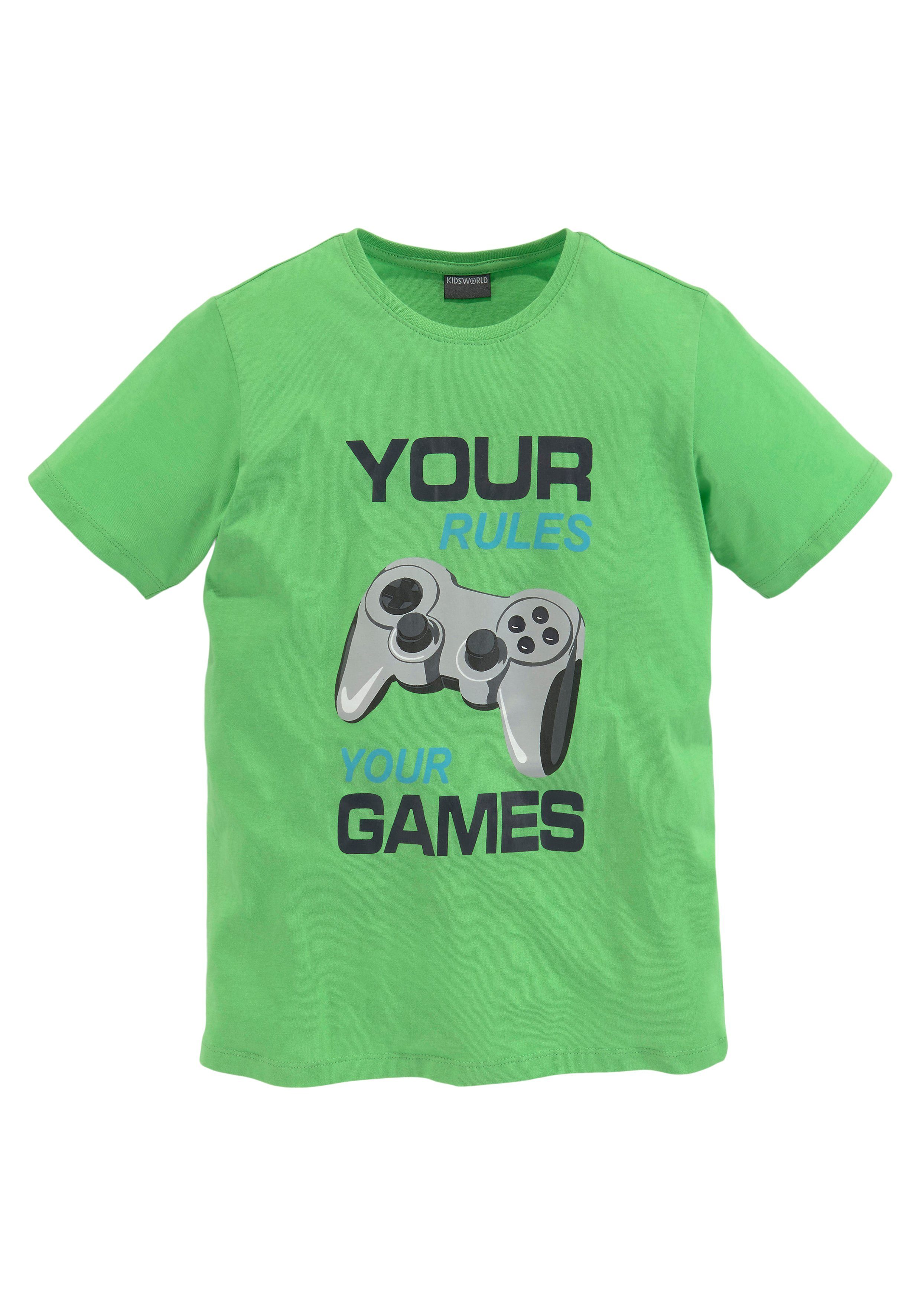 KIDSWORLD T-Shirt YOUR RULES GAMES YOUR