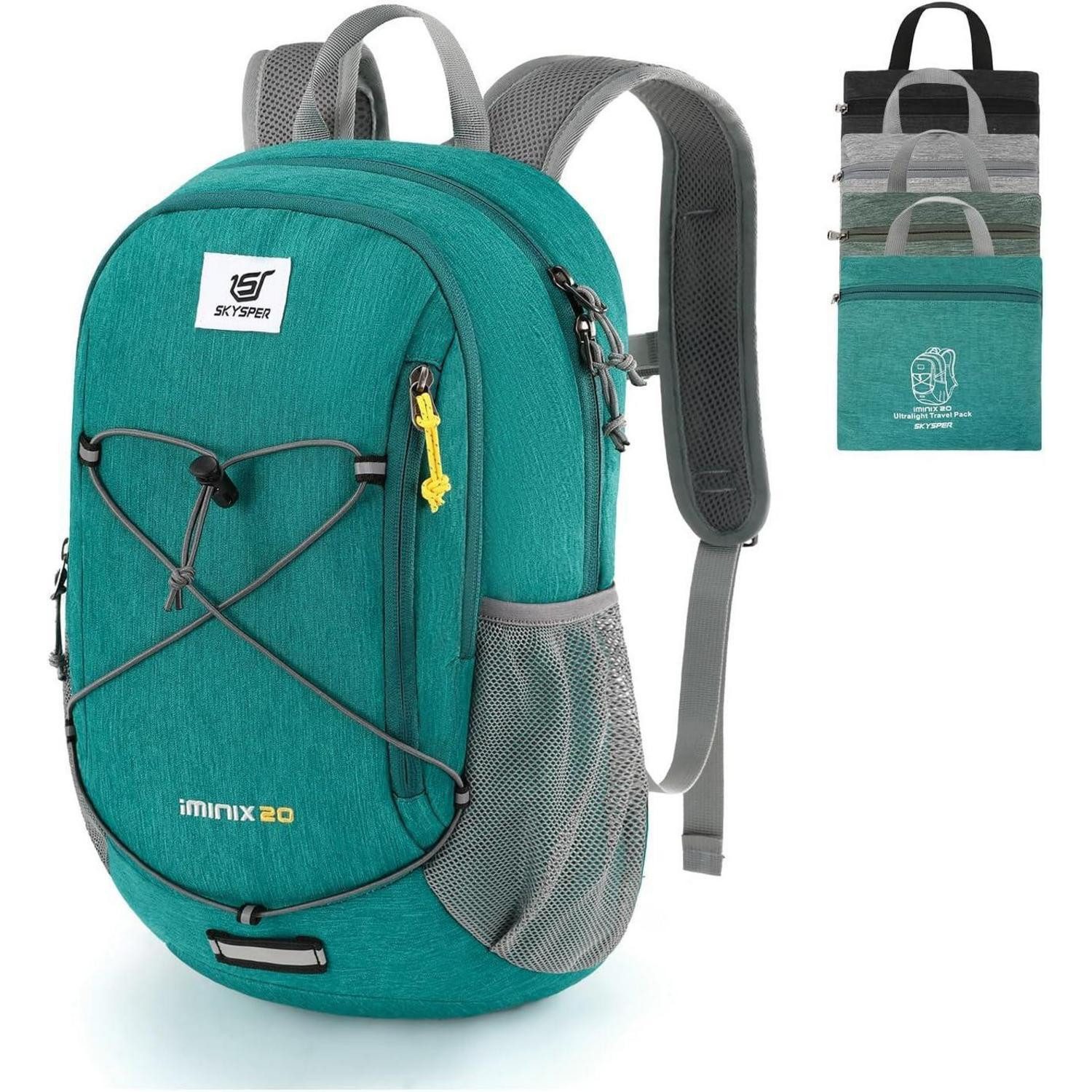Wanderrucksack Rucksack 20L Wanderrucksack Reiserucksack Camping Türkis