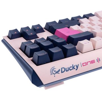 Ducky One 3 Fuji TKL Gaming-Tastatur (MX-Speed-Silver, DE-Layout QWERTZ, Pink / Blau)