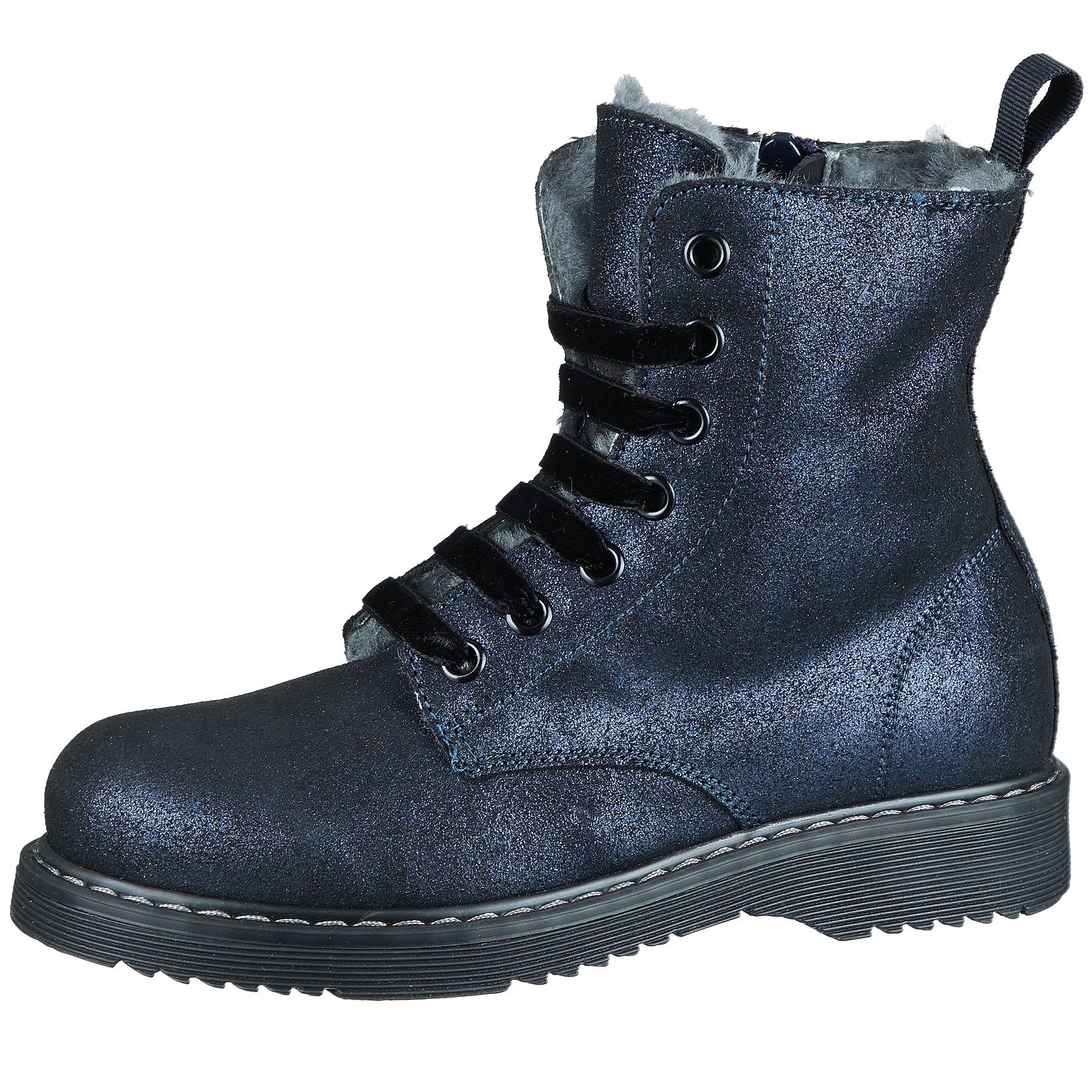 Zecchino d'Oro Zecchino d'Oro M16 7602 5840 Boots Lammfell Stiefelette Glitzer Schnürstiefelette