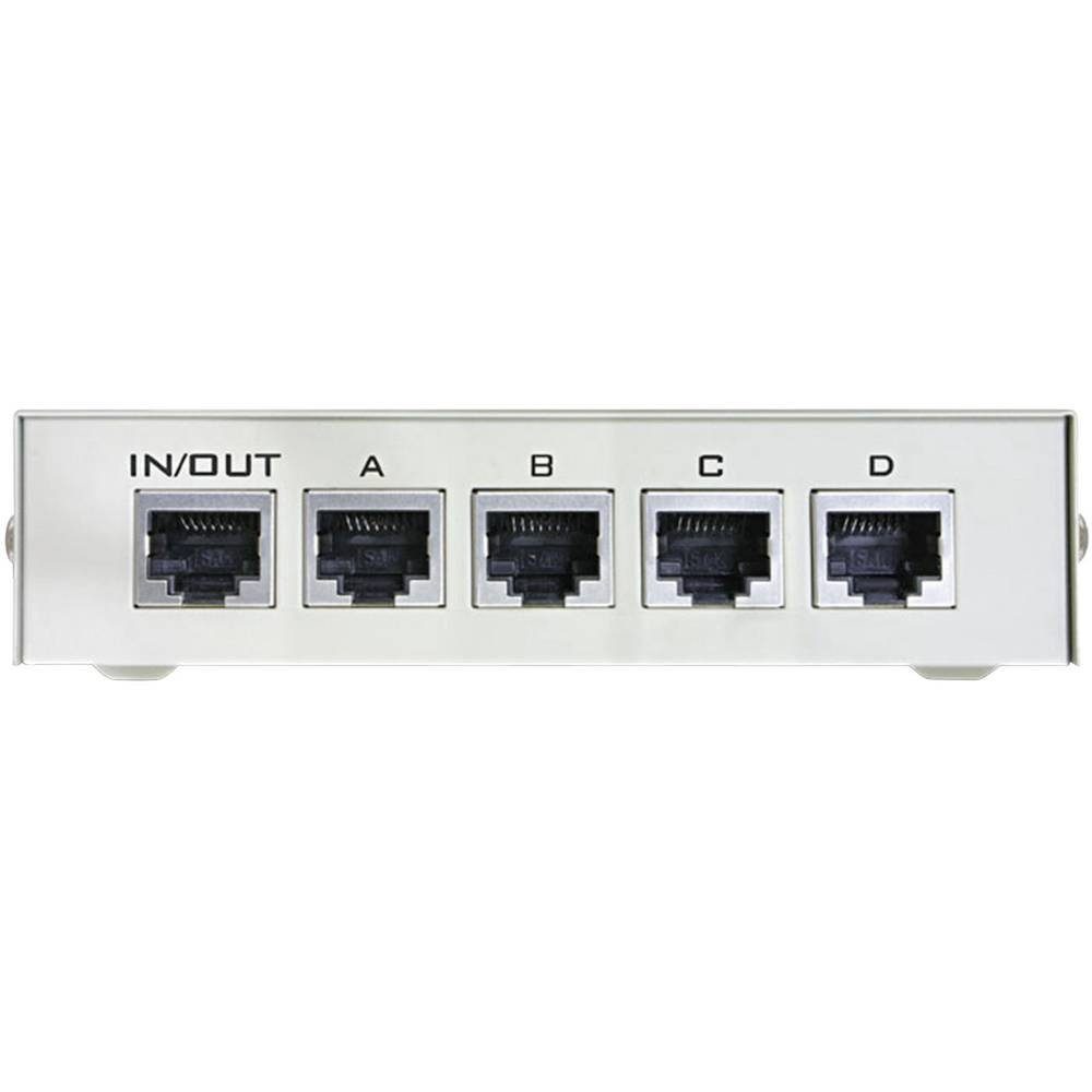 manuell, Mb/s Netzwerk-Switch RJ45 beige Delock Switch 4-Port 10/100