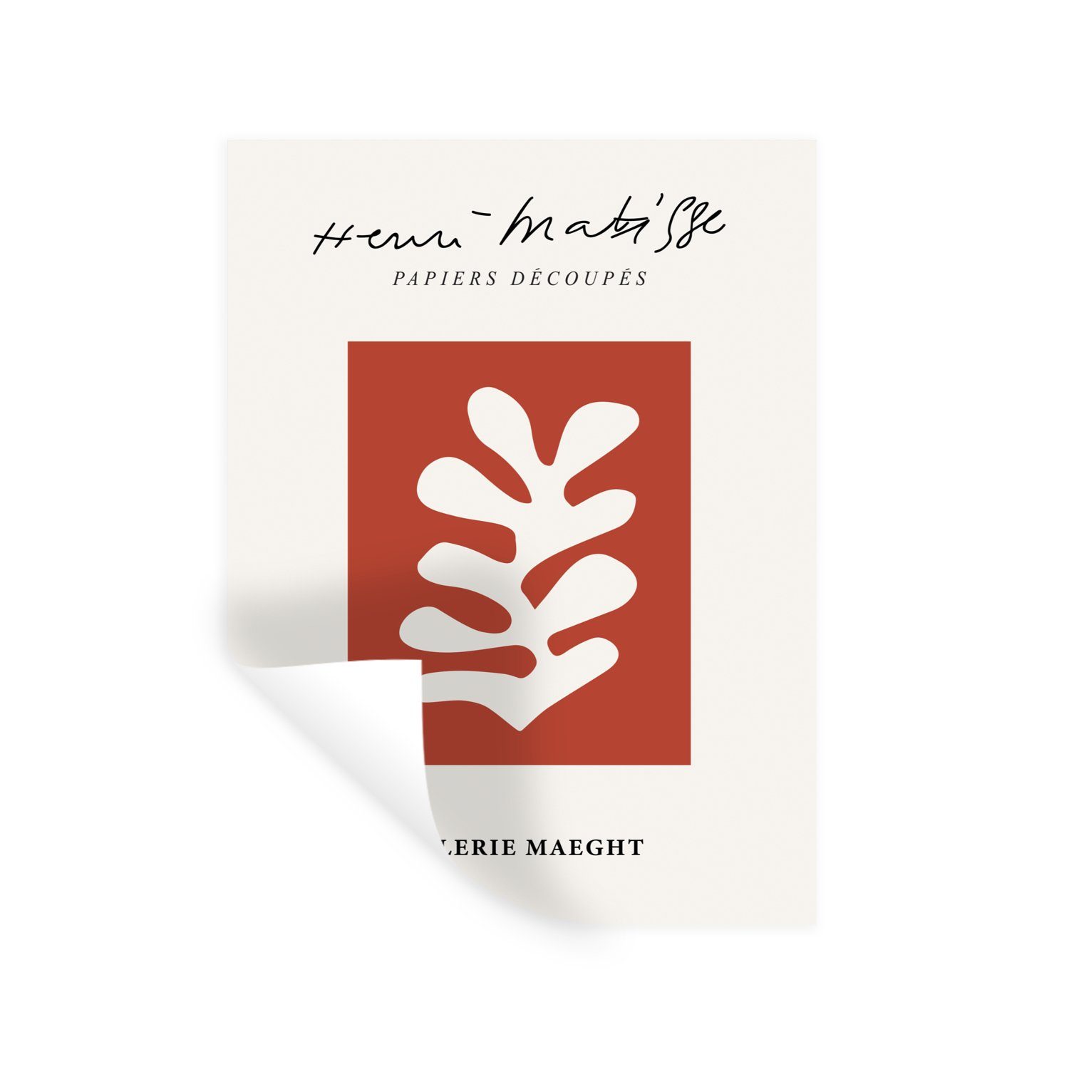 MuchoWow Wandsticker Henri Matisse - Pflanzen - Kunst - Abstrakt - Vintage (1 St), Wandaufkleber, Wandtattoo, Selbstklebend, Wohnzimmer, Schlafzimmer