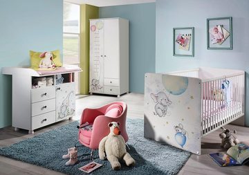 rauch Babyzimmer-Komplettset Vancouver, (Set, 3-St), Bett + Wickelkommode + 2 trg. Schrank