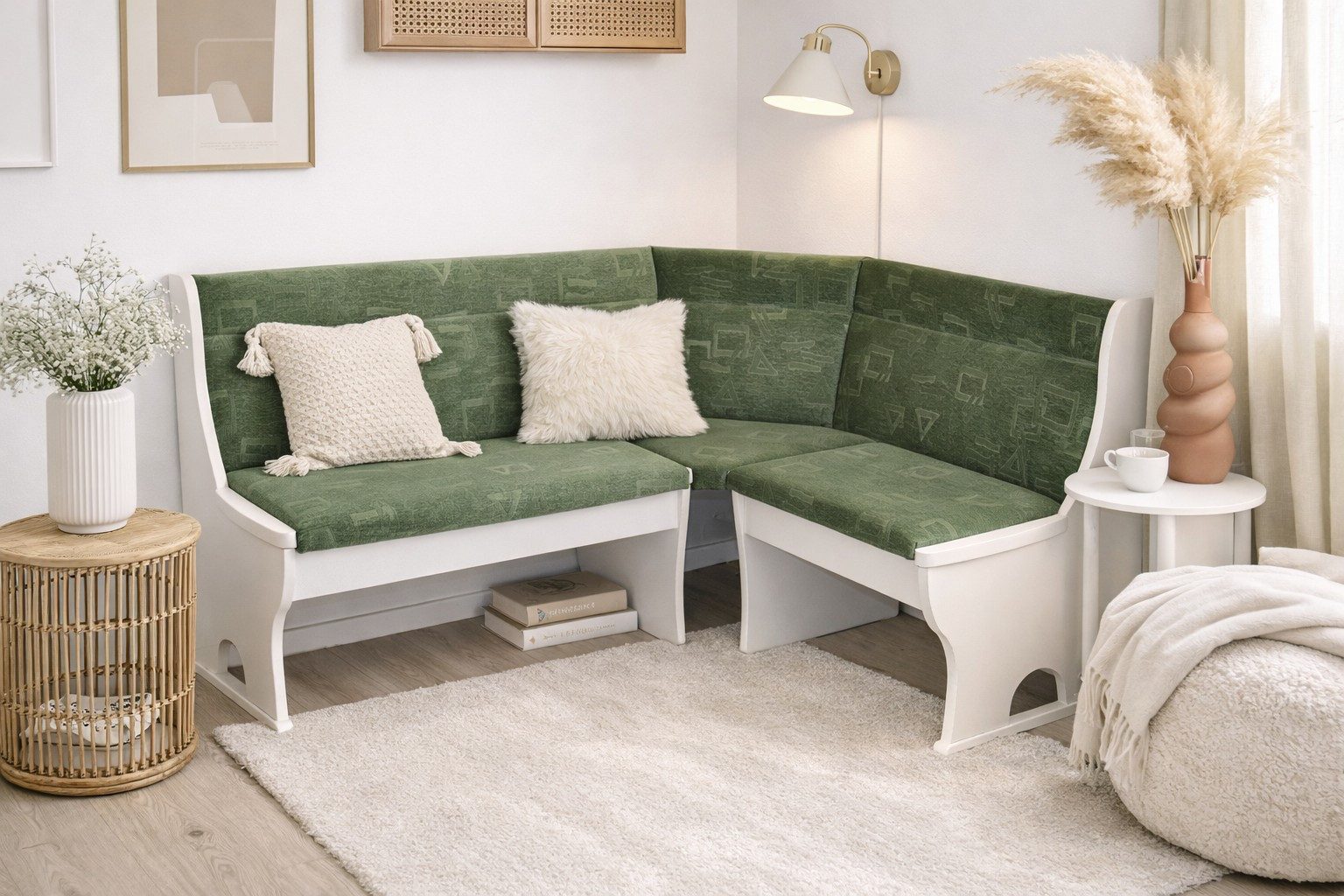 moebel-direkt-online Eckbank Truheneckbank 165x125 cm Stellmaß