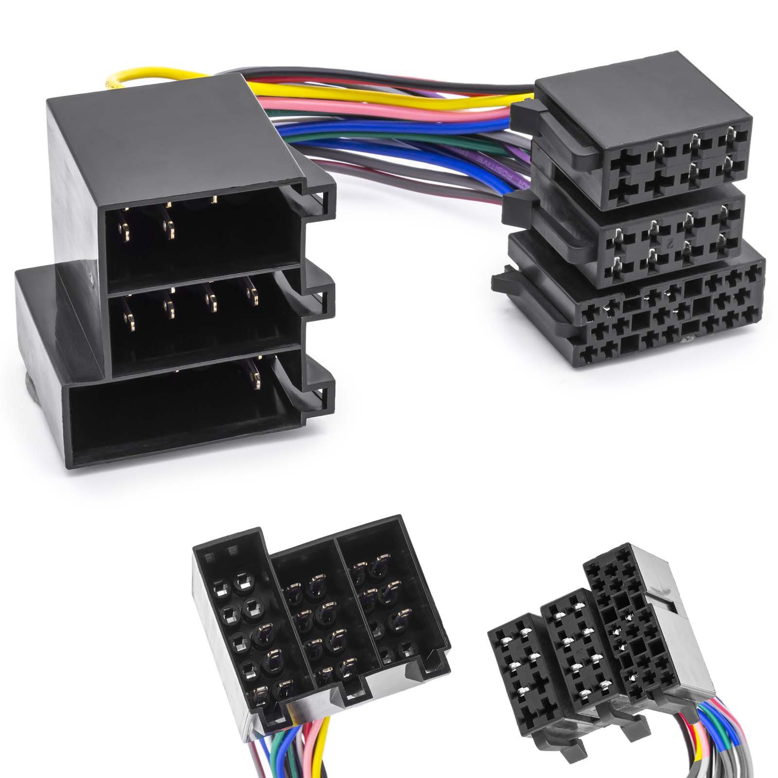 Display Adapter Radio Mini ISO 10 auf 20 Pol Stecker TID MID Kabel KFZ-Adapter