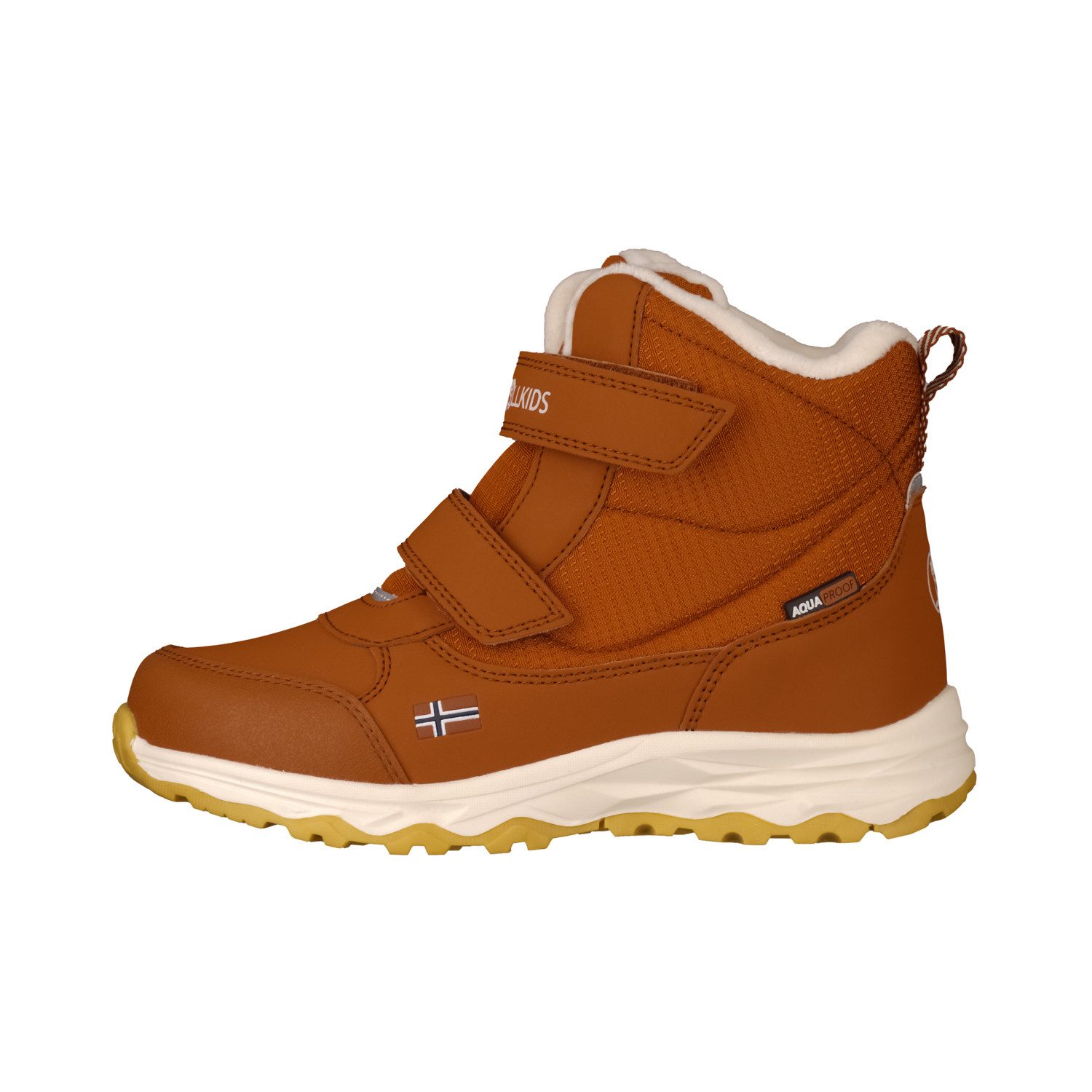 TROLLKIDS KIDS HAFJELL WINTER BOOTS Winterstiefel wasserdicht, Klettverschluss, reflektierende Details