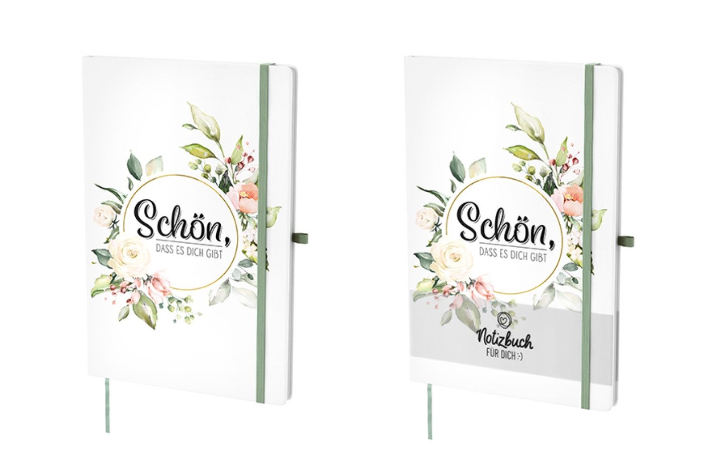 La Vida Geschenk für Dich Notizbuch La Vida Notizbuch DIN A5 liniert, bedruckte Motive 1 Stück, Verschluss Gummizug