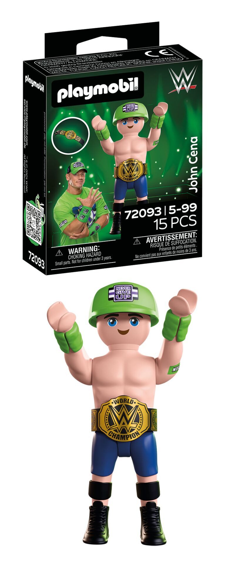Playmobil® WWE John Cena (72093), WWE Konstruktions-Spielset, Made in Europe