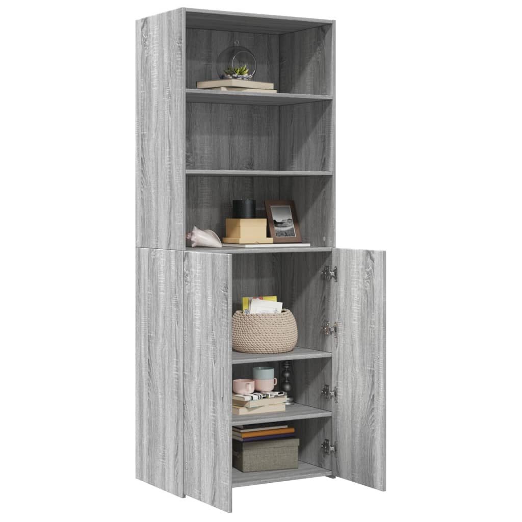 vidaXL Highboard Highboard Grau Sonoma 70x42,5x185 günstig online kaufen
