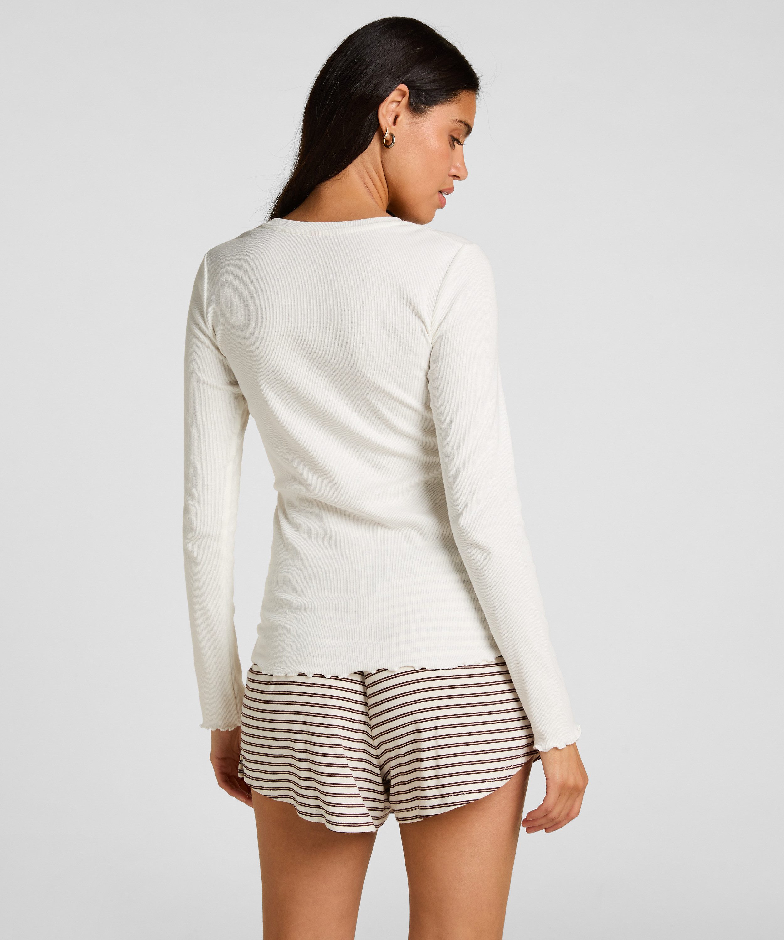 Hunkemöller Pyjama Pyjama Shorts Gestreift Jersey