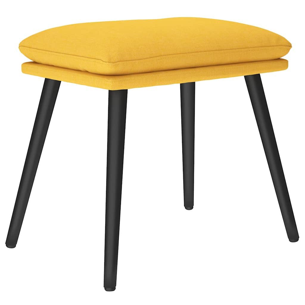 vidaXL Polsterhocker Fußhocker Senfgelb 45x29,5x35 cm Stoff (1 St)
