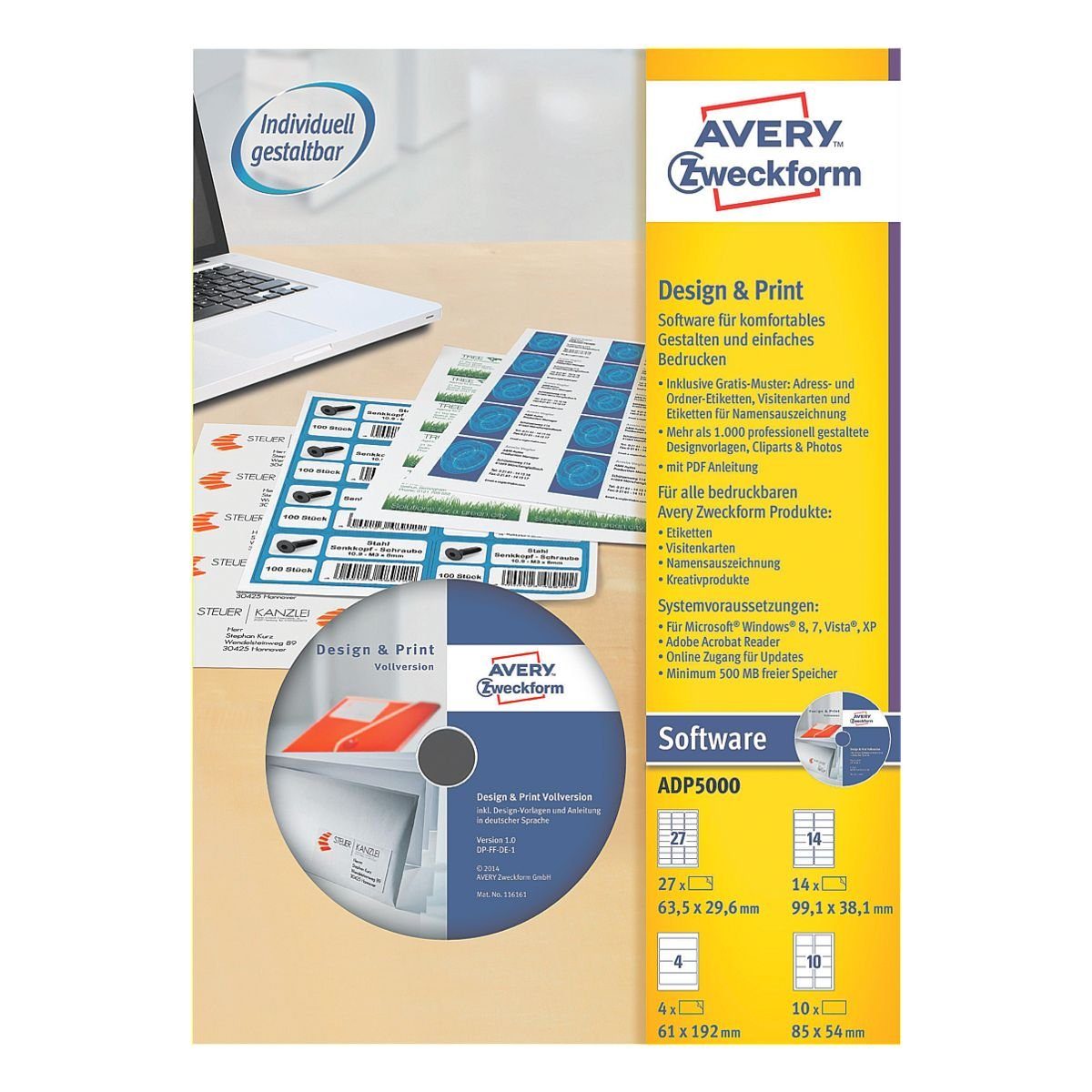 Avery zweckform software design print kaufen otto