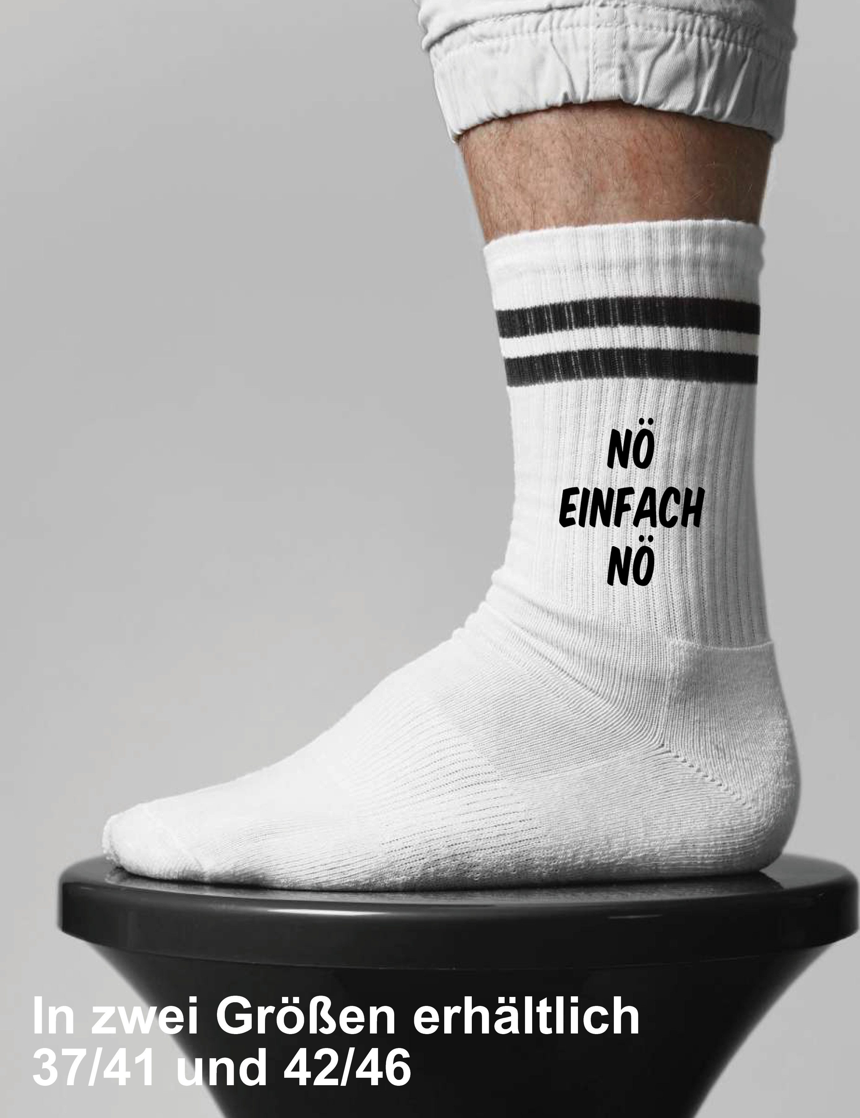 Youth Designz Tennissocken Unisex Socken "Nö Einfach Nö" Aufdruck lustig Ge günstig online kaufen