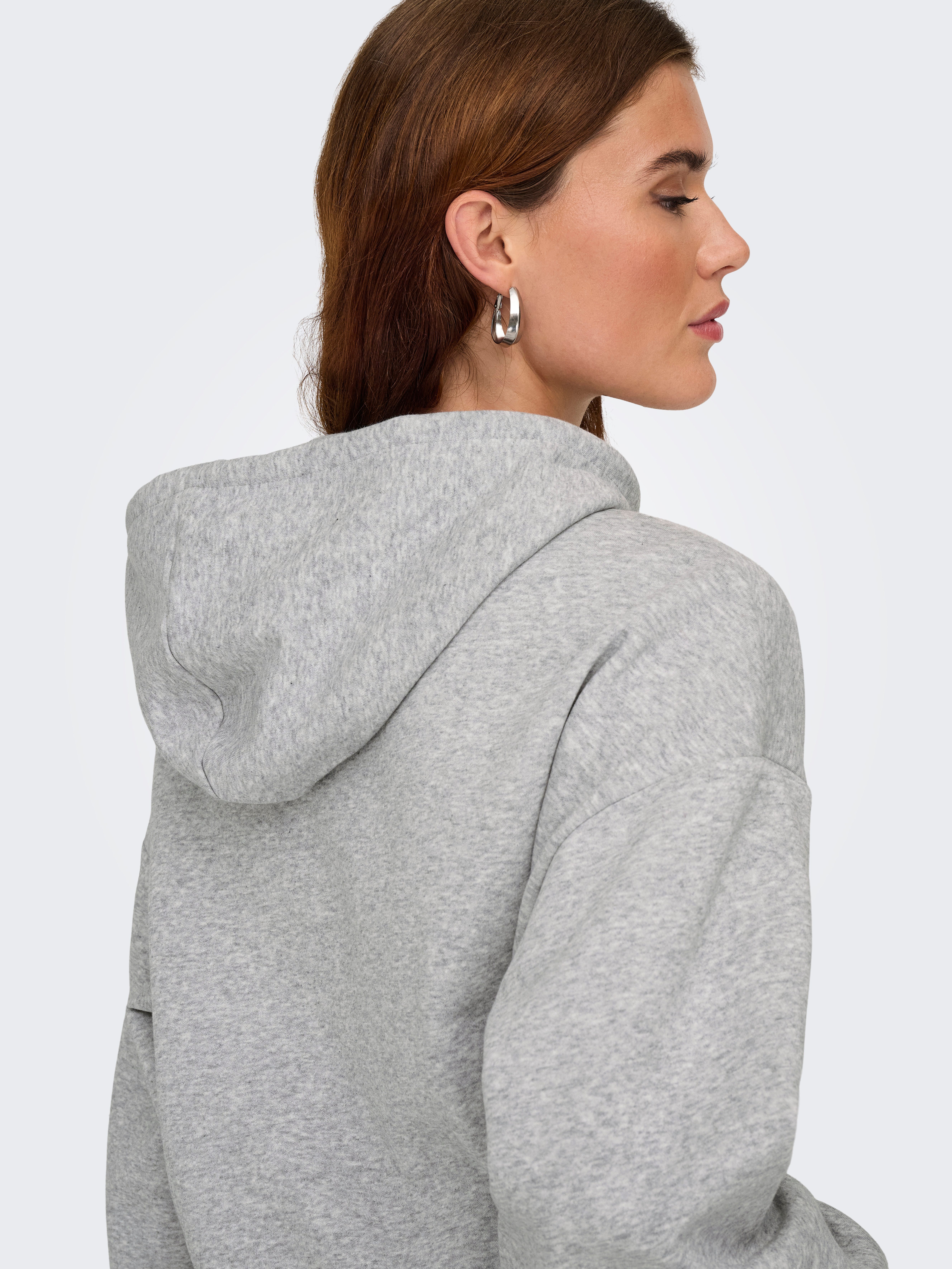 ONLY Kapuzensweatshirt ONLSWEAT LIFE L/S HOODIE CROPPED SWT Baumwollmischung, loose fit