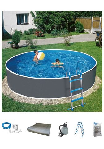 MYPOOL Комплект: бассейн круглый »Stand...