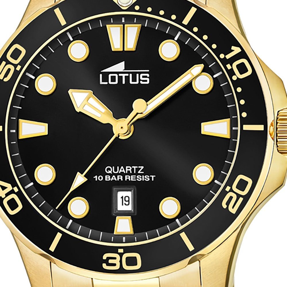 Herren Uhren Lotus Quarzuhr UL18761/3 Lotus Herren Armbanduhr Sport 18761/3, Herrenuhr rund, groß (ca. 45mm), Edelstahl, Edelsta
