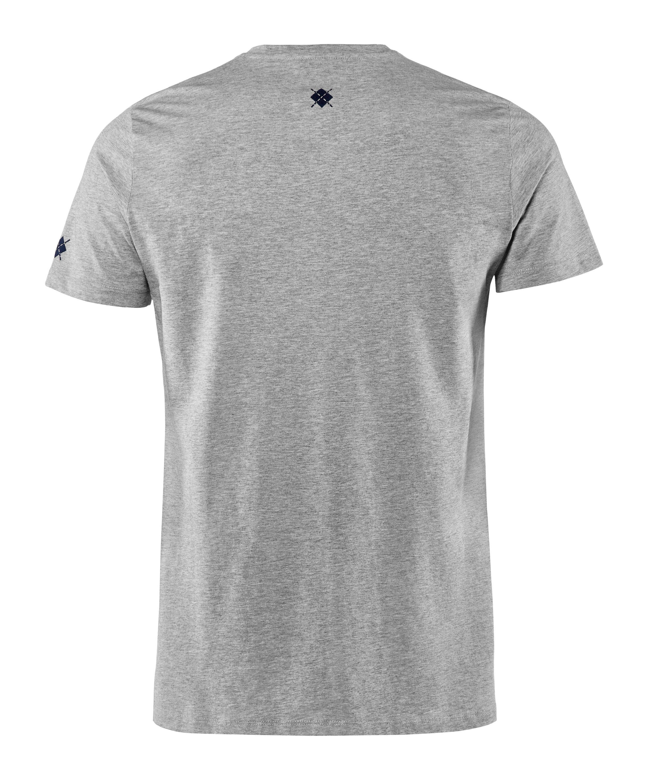 Biobaumwolle grey T-Shirt light Burlington (3400) (1-tlg) aus