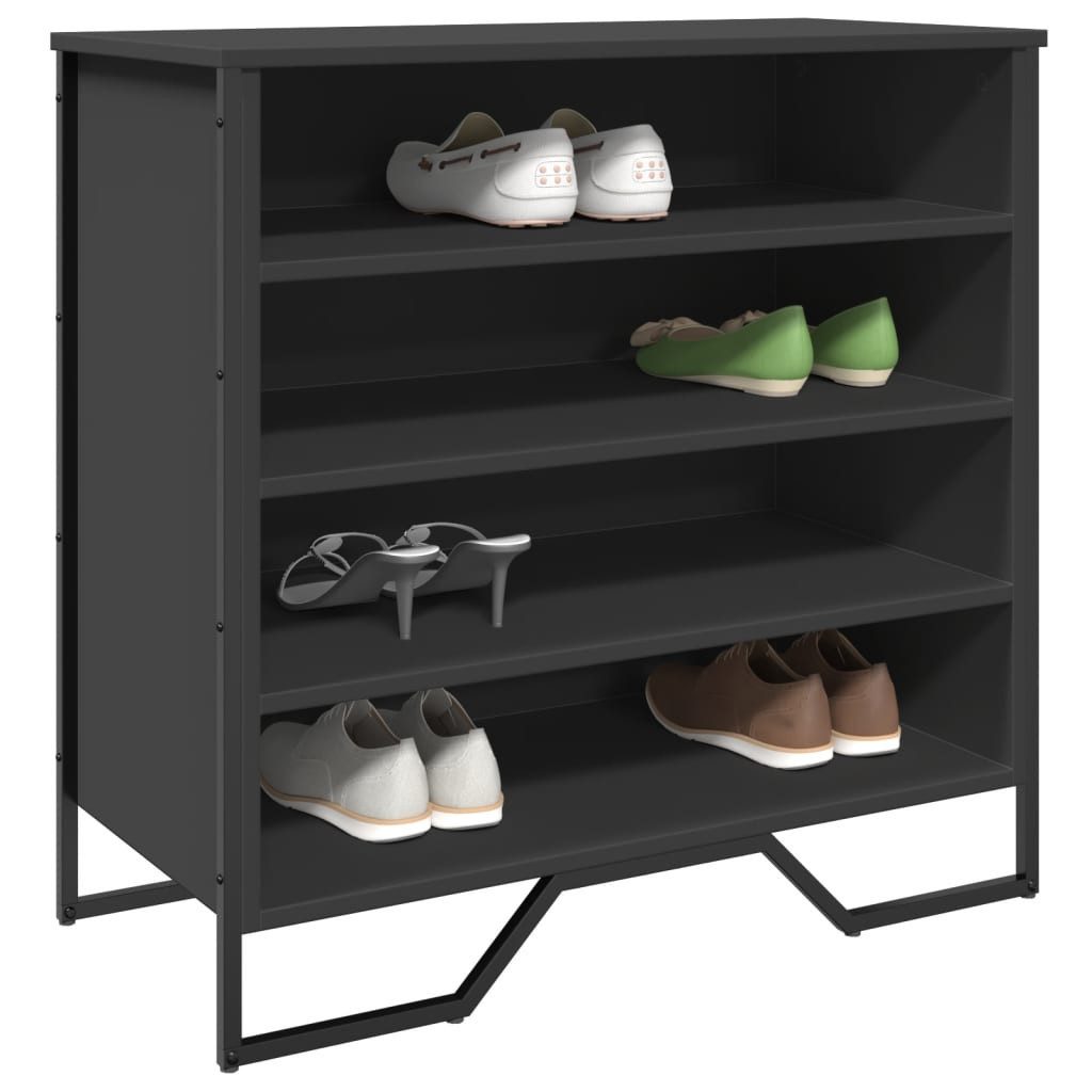 vidaXL Schuhregal Schuhregal Schwarz 80x38x78 cm günstig online kaufen